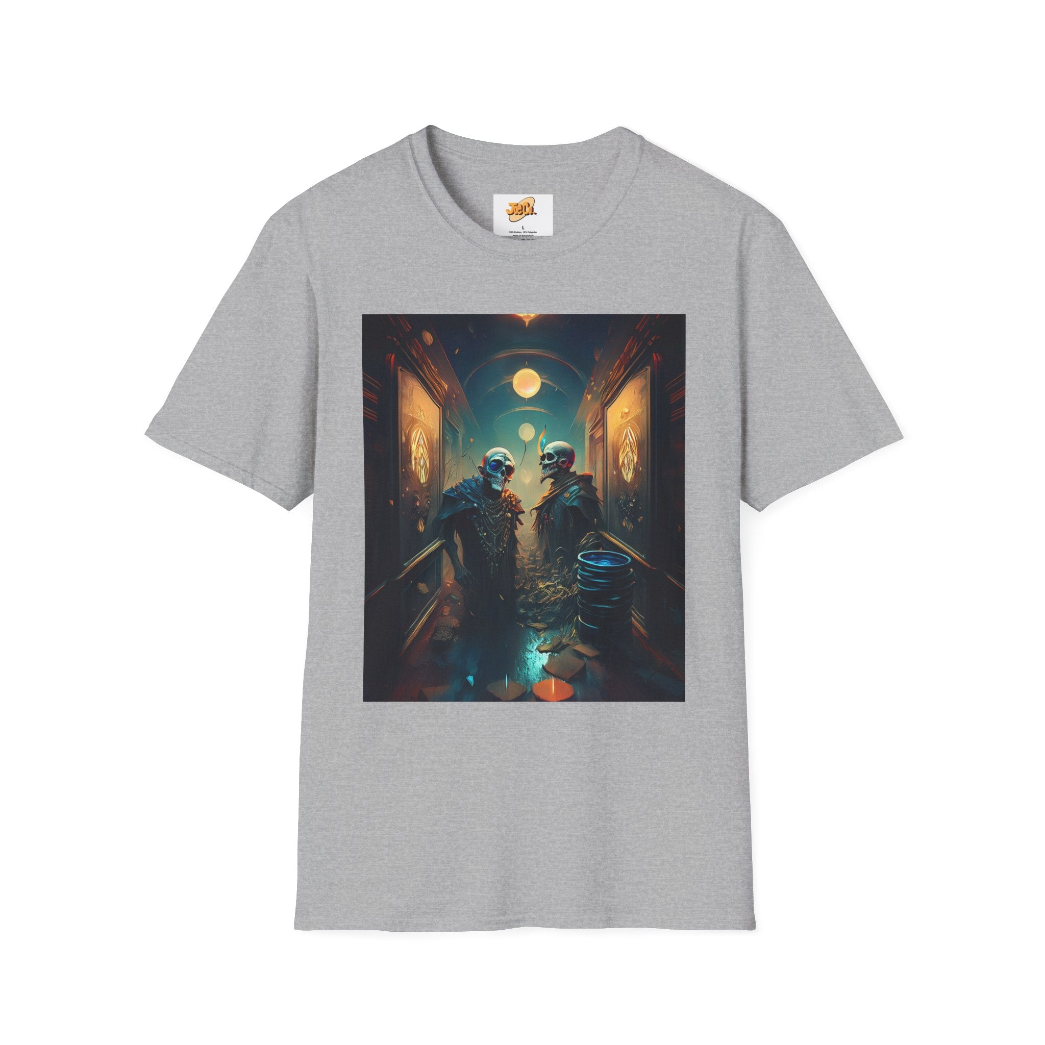 Cyberpunk Alley T-Shirt — Neon Futuristic Street Scene