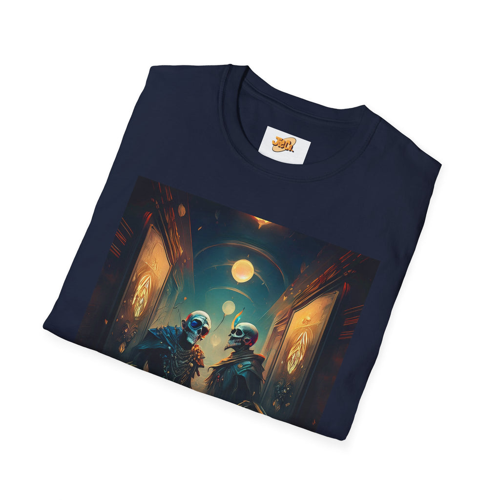 Cyberpunk Alley T-Shirt — Neon Futuristic Street Scene