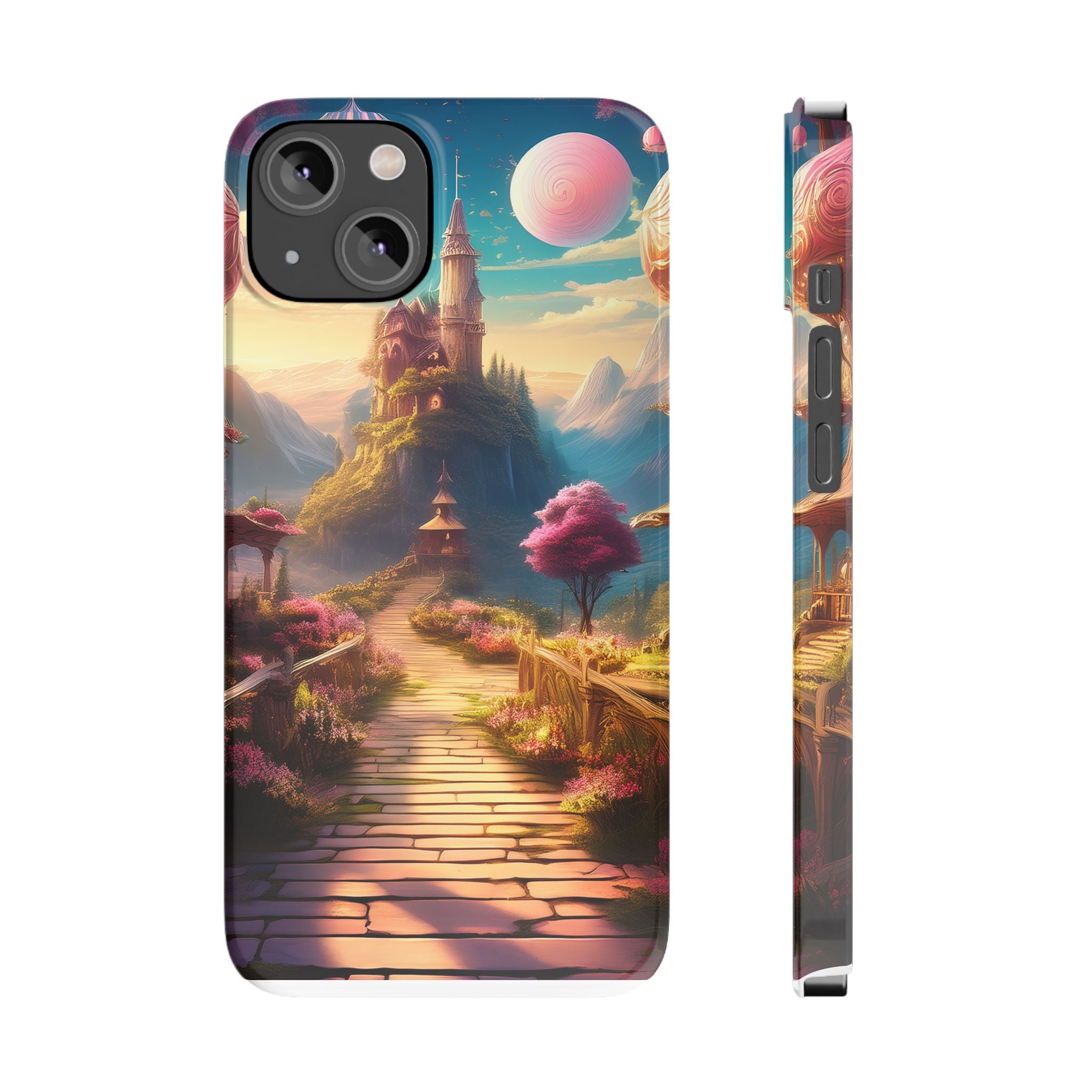 Slim Phone Case — Fantasy Castle Path Scenic iPhone Case