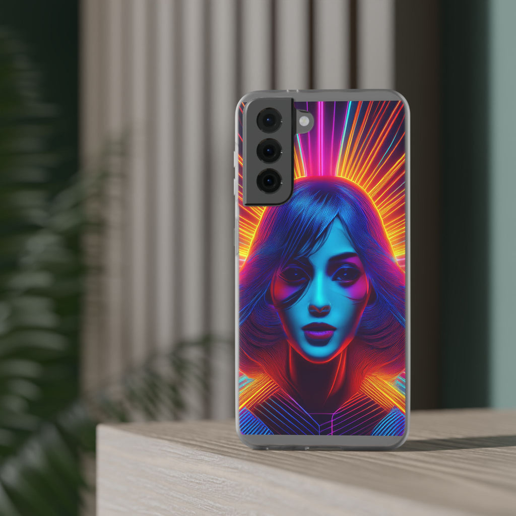 Phone Case — Neon Retro Portrait Mandala