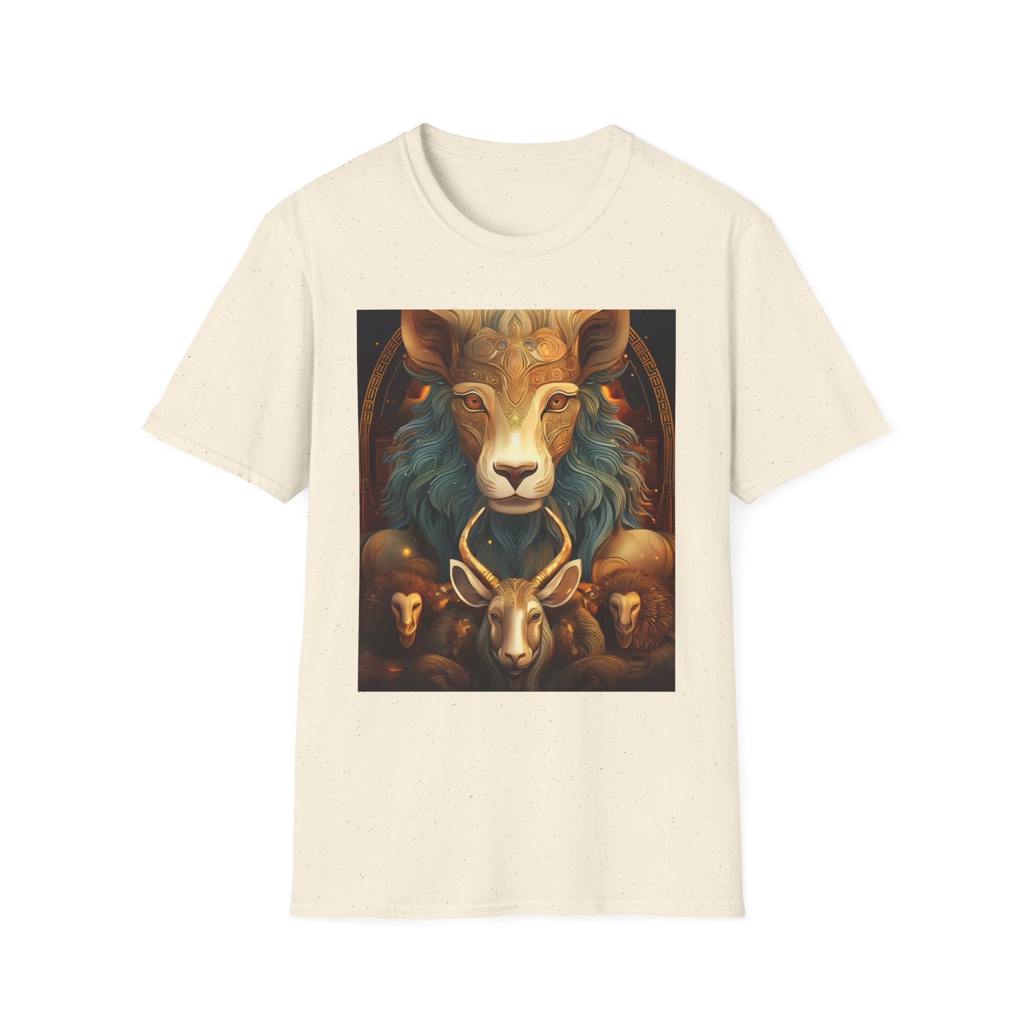 Mystic Ram & Herd Art T-Shirt — Zodiac Capricorn Goat Graphic Tee