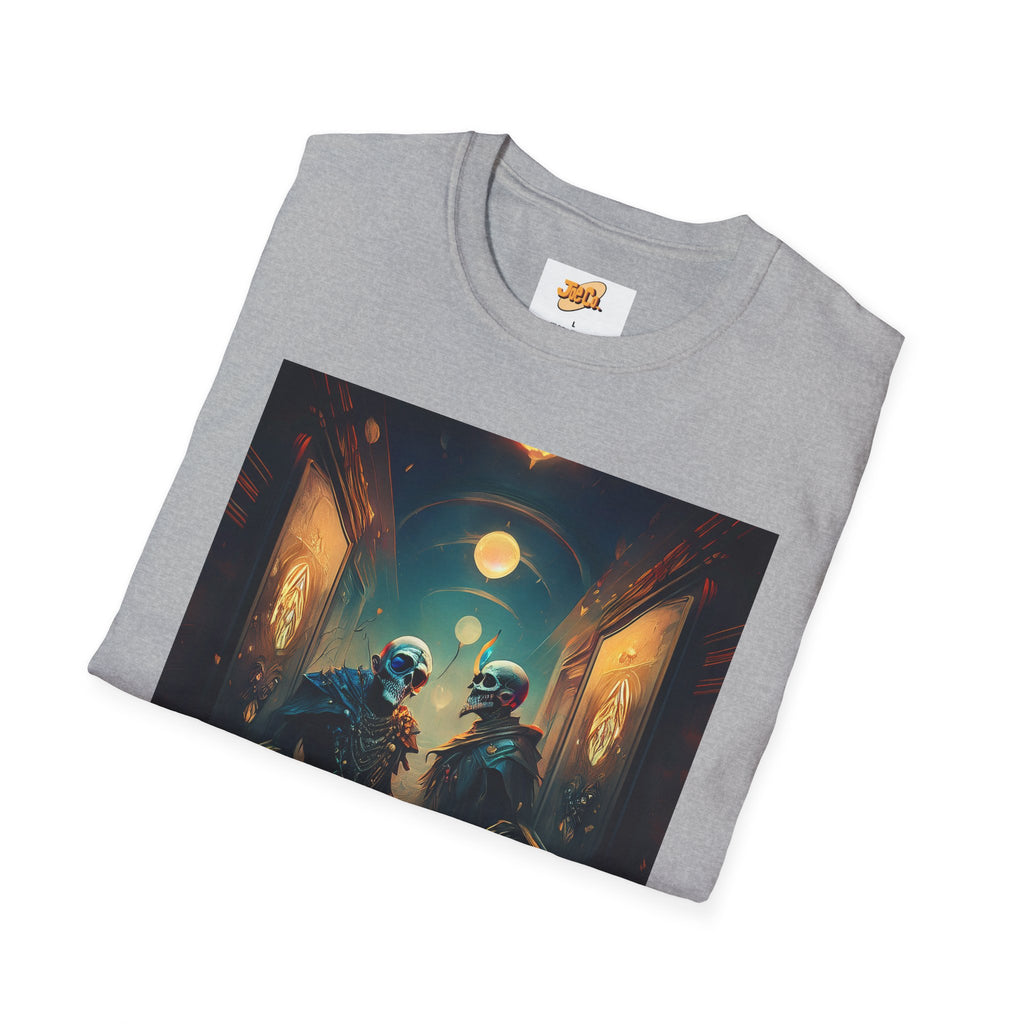 Cyberpunk Alley T-Shirt — Neon Futuristic Street Scene