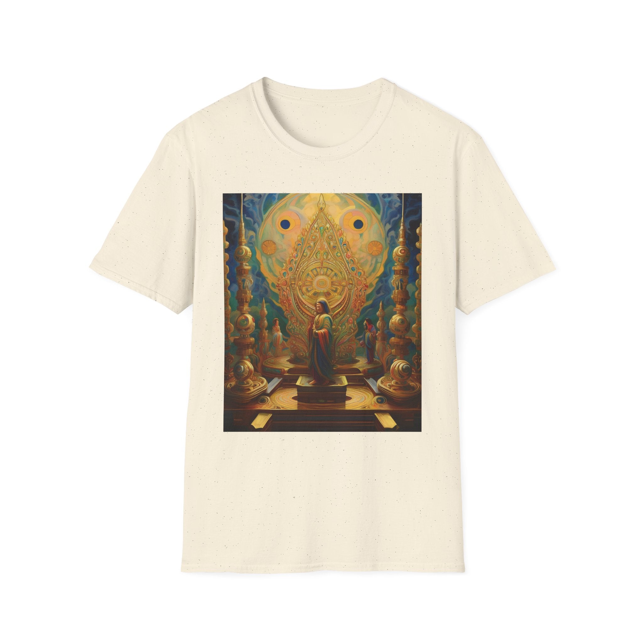 Buddha Sanctuary Art T-Shirt — Meditative Temple Graphic Tee