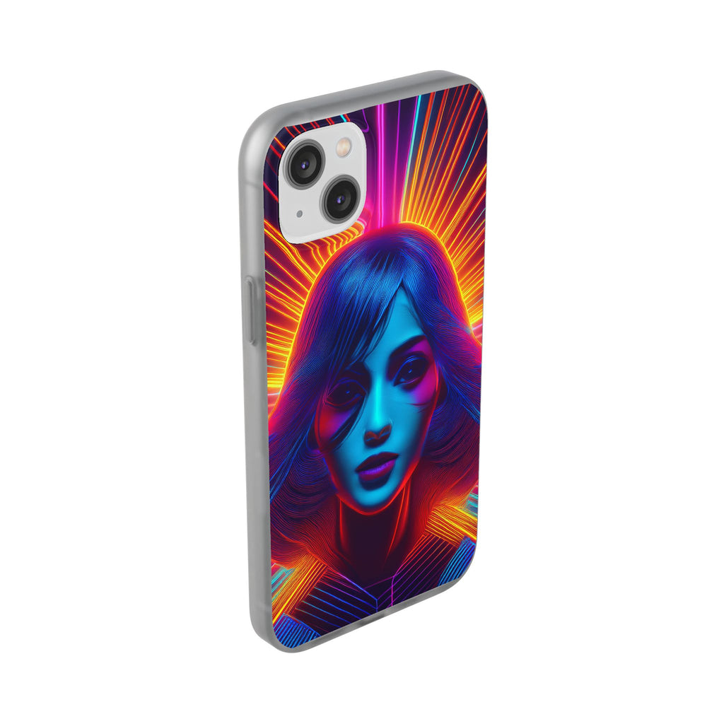 Phone Case — Neon Retro Portrait Mandala