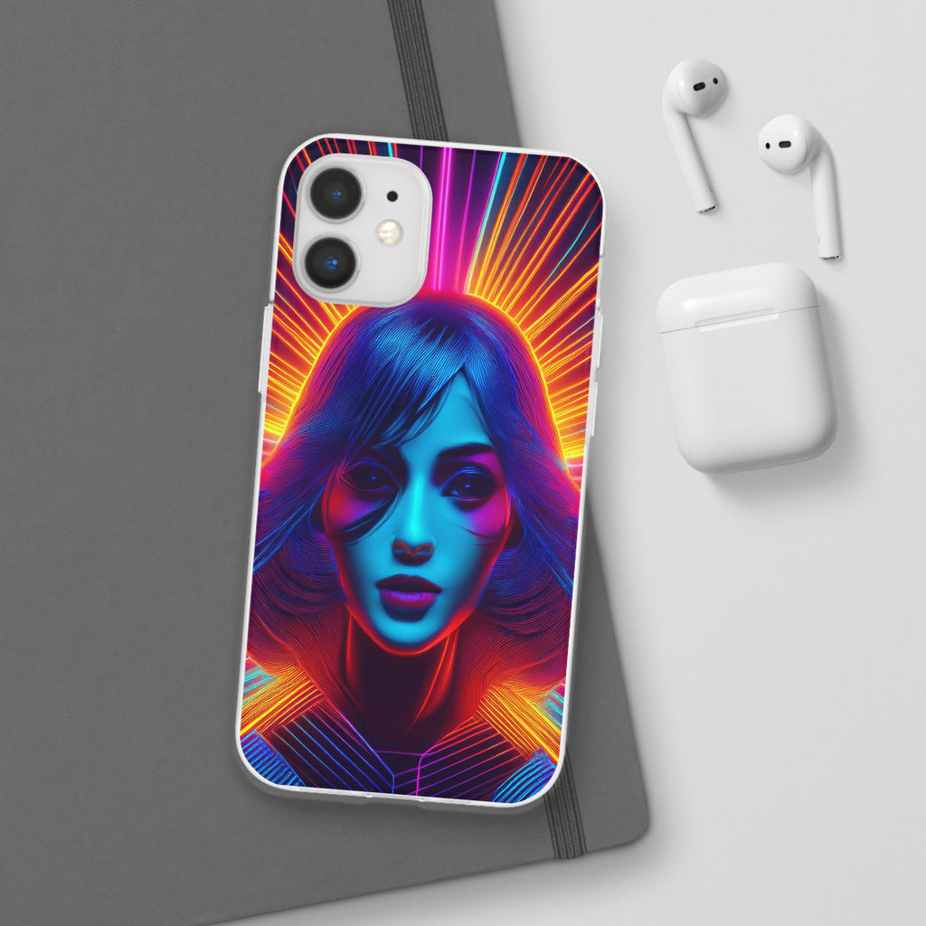 Phone Case — Neon Retro Portrait Mandala