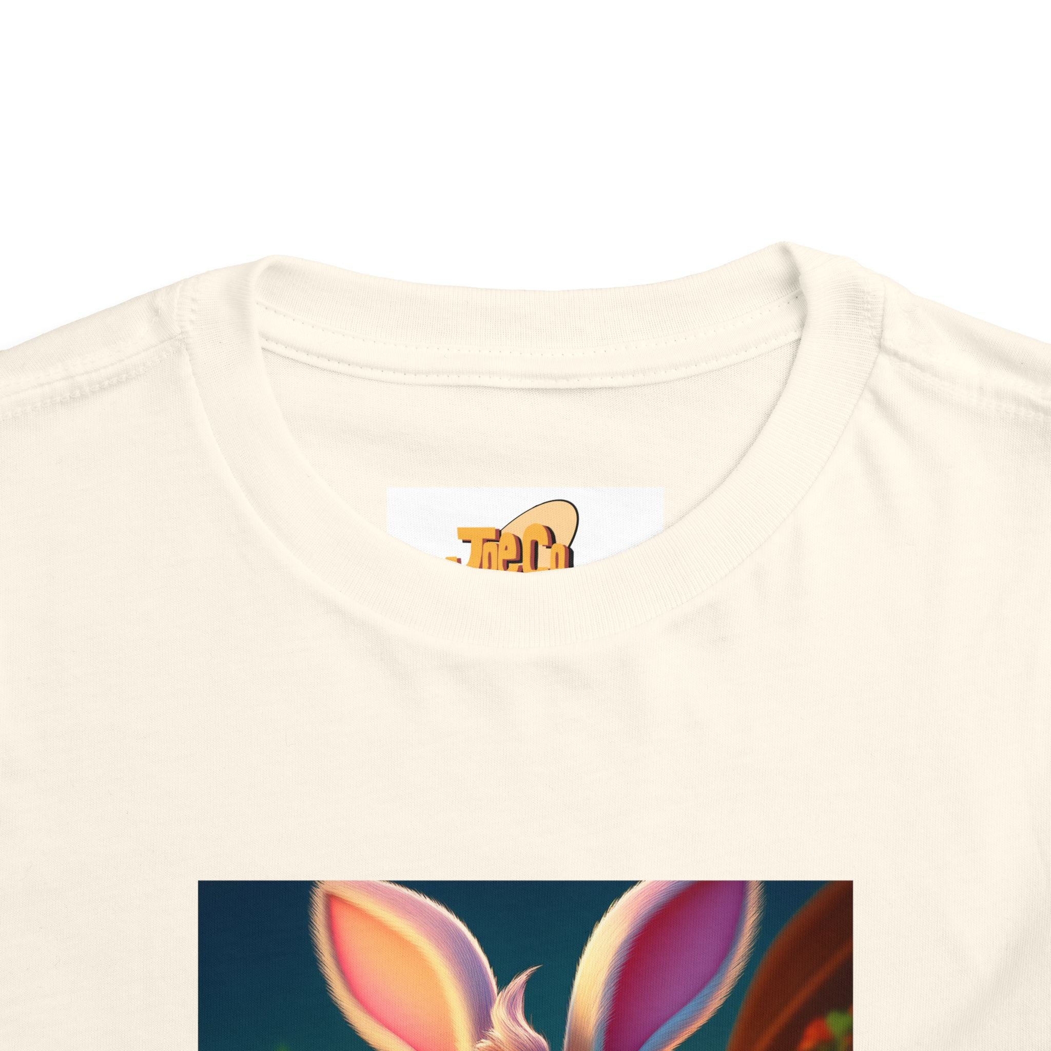 Easter Bunny Toddler Tee — Cute Bunny with Eggs Graphic Shirt