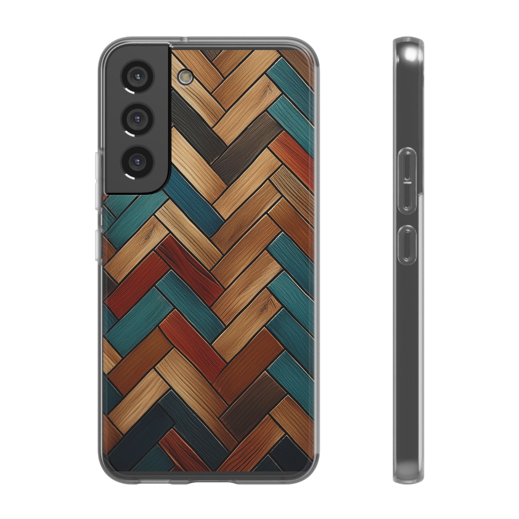 Herringbone Wood Pattern Flexi Phone Case