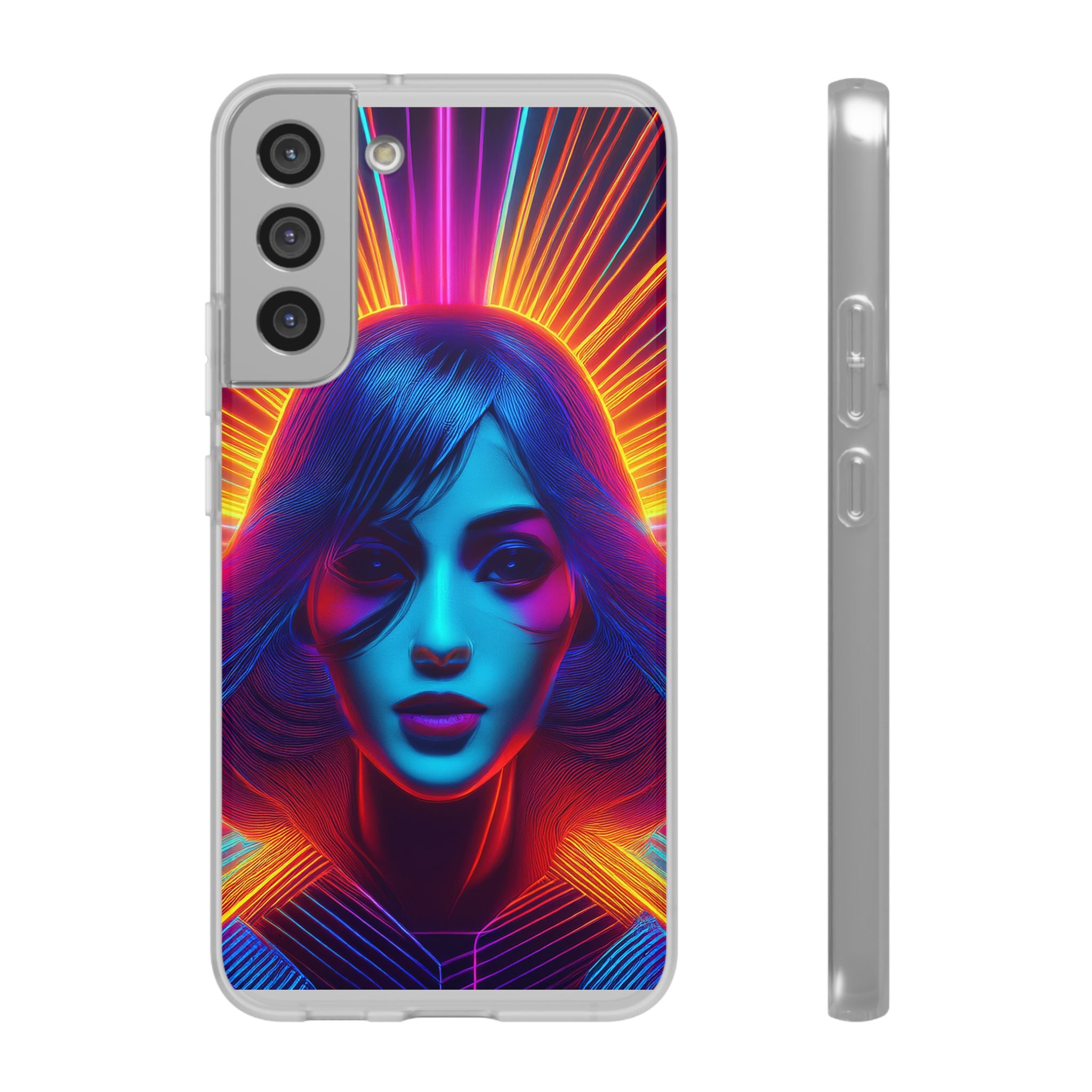 Phone Case — Neon Retro Portrait Mandala