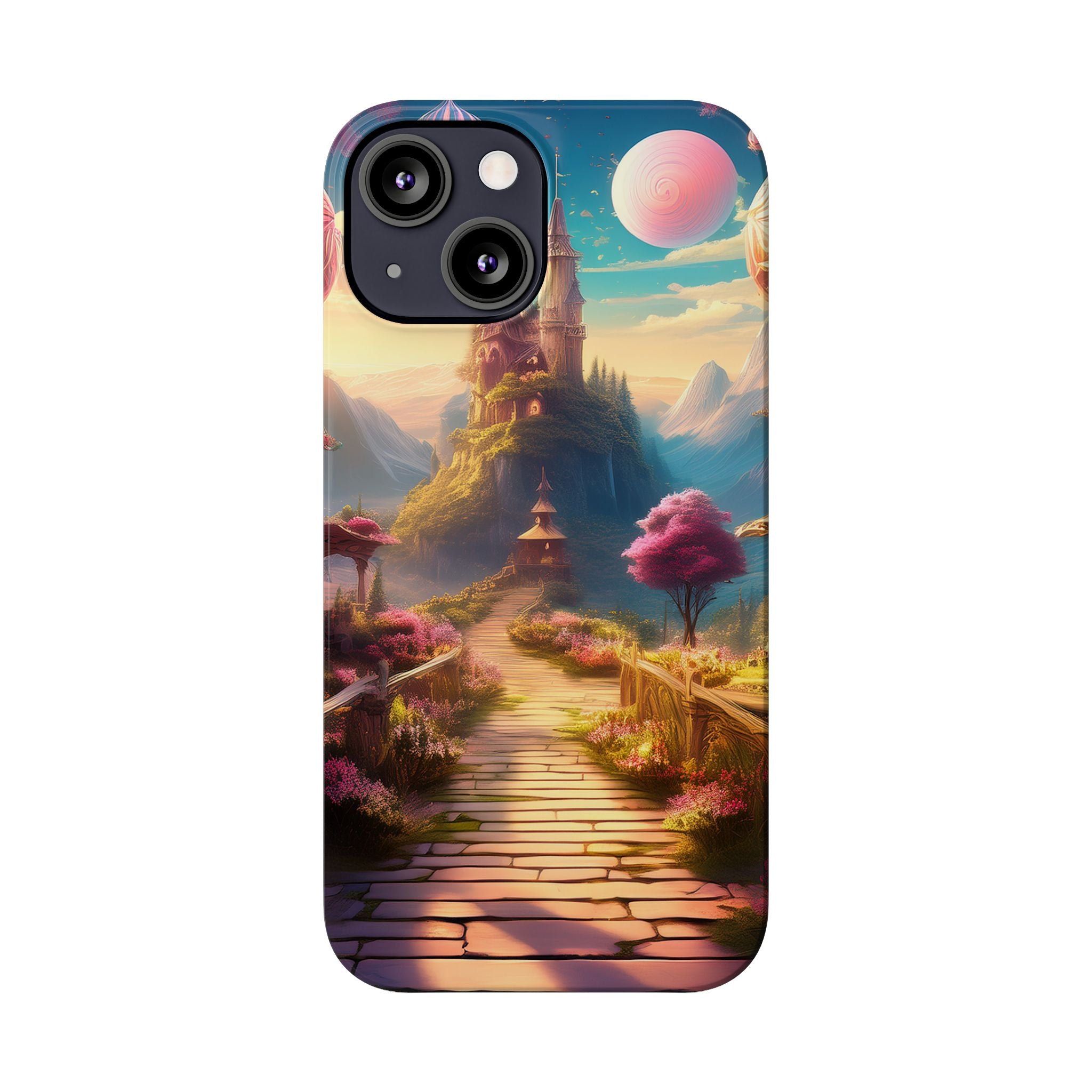 Slim Phone Case — Fantasy Castle Path Scenic iPhone Case