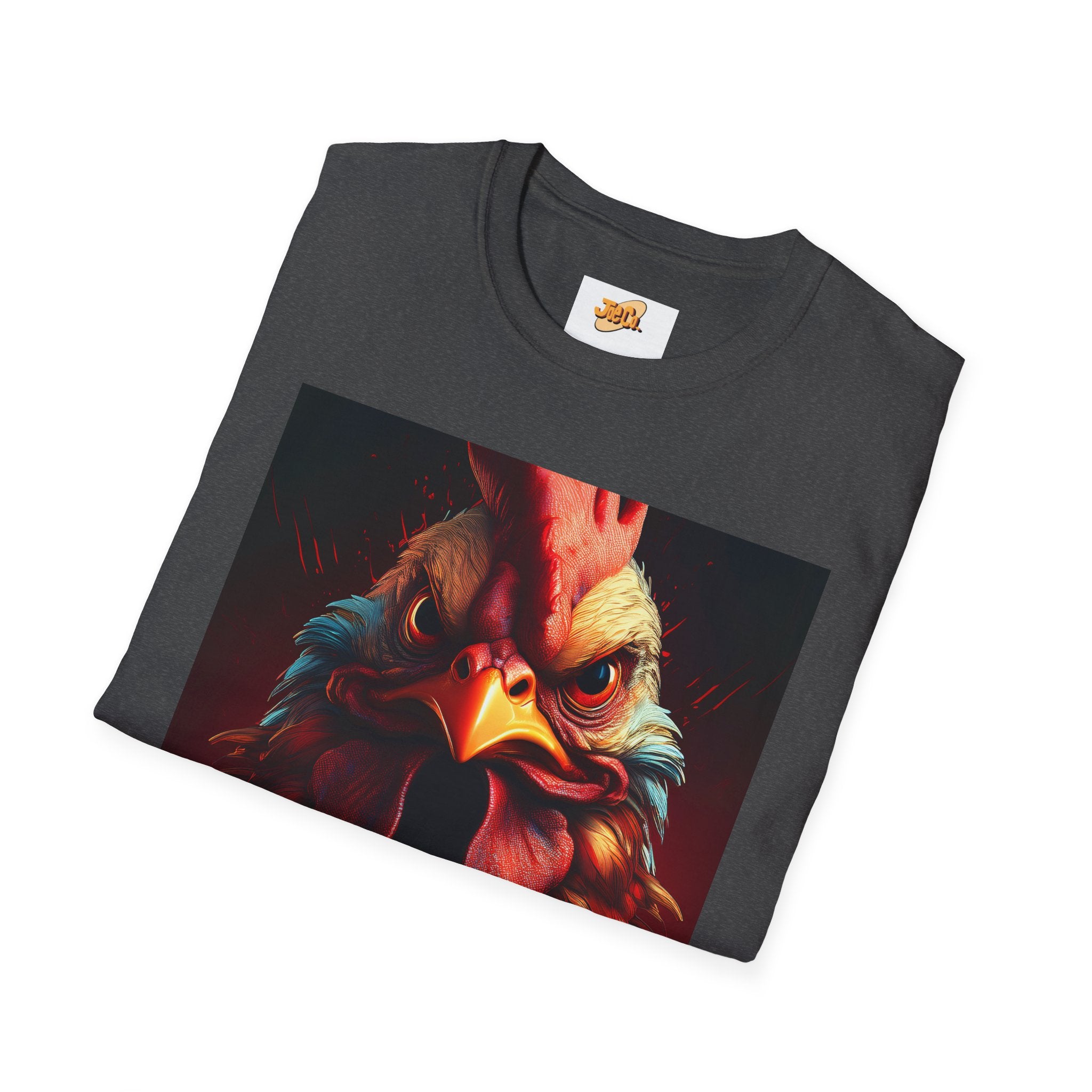 Rooster Portrait T-Shirt – Bold Vintage Farmhouse Rooster Art Tee