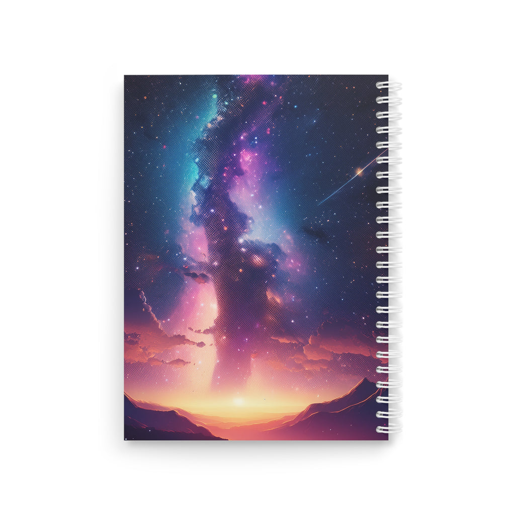 Galaxy Spiral Notebook — Cosmic Night Sky Journal for Writing & Sketching
