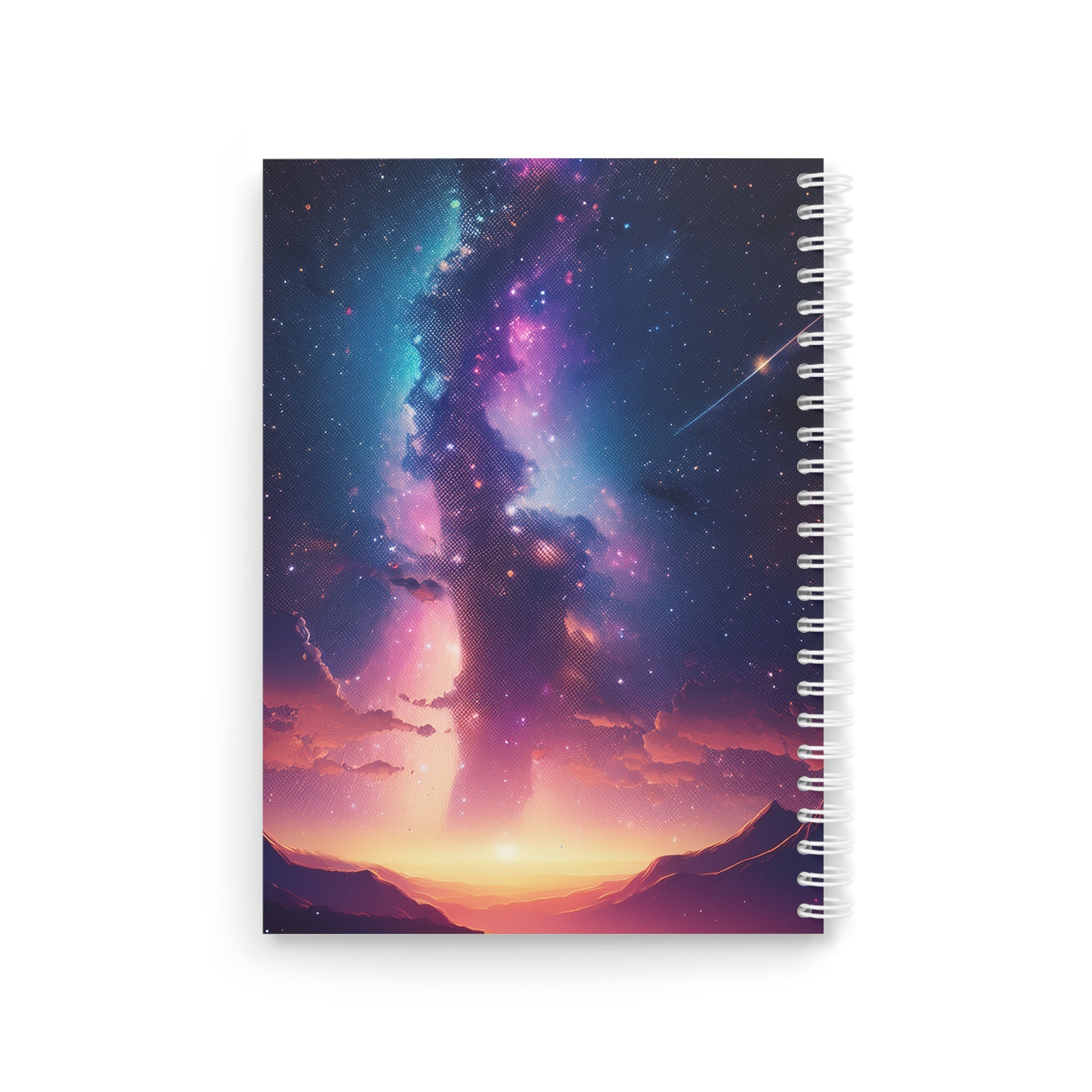 Galaxy Spiral Notebook — Cosmic Night Sky Journal for Writing & Sketching