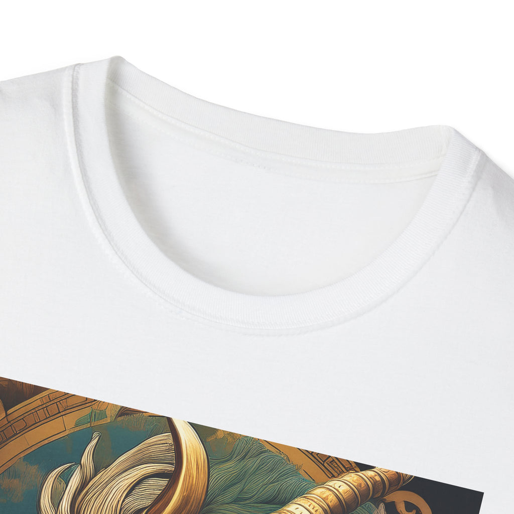 Mythical Beast Art T-Shirt — Majestic Ram & Goat Fantasy Illustration