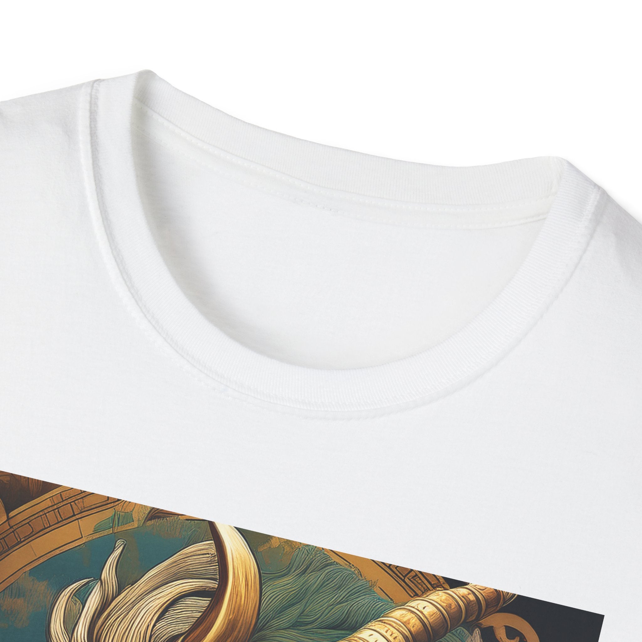Mythical Beast Art T-Shirt — Majestic Ram & Goat Fantasy Illustration
