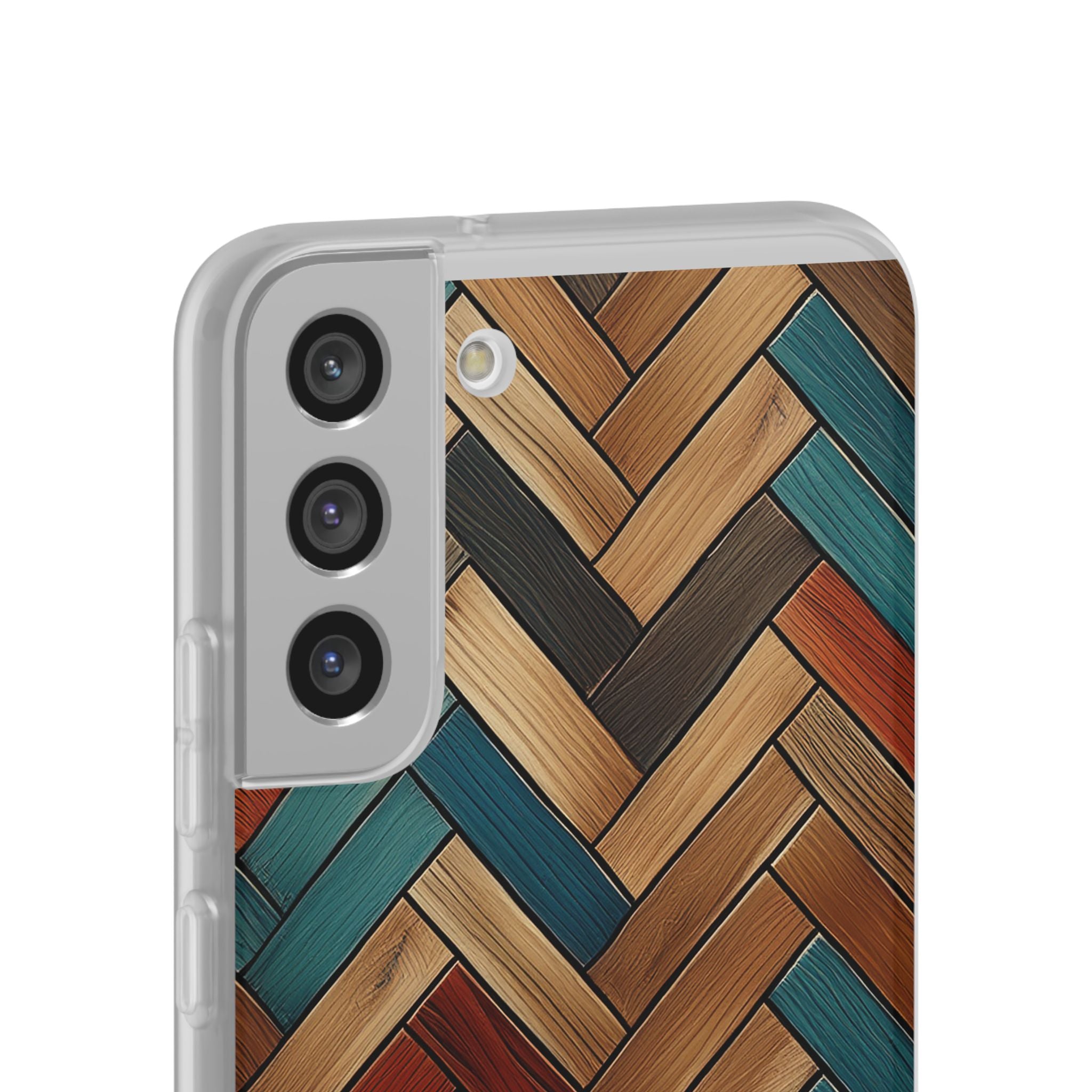 Herringbone Wood Pattern Flexi Phone Case