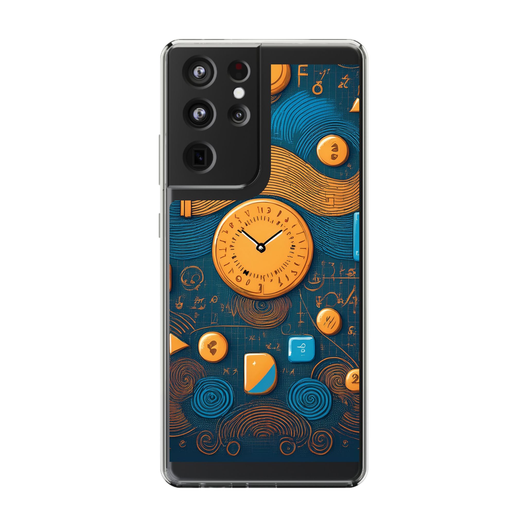 Clear Case — Abstract Clockwork Design Phone Case