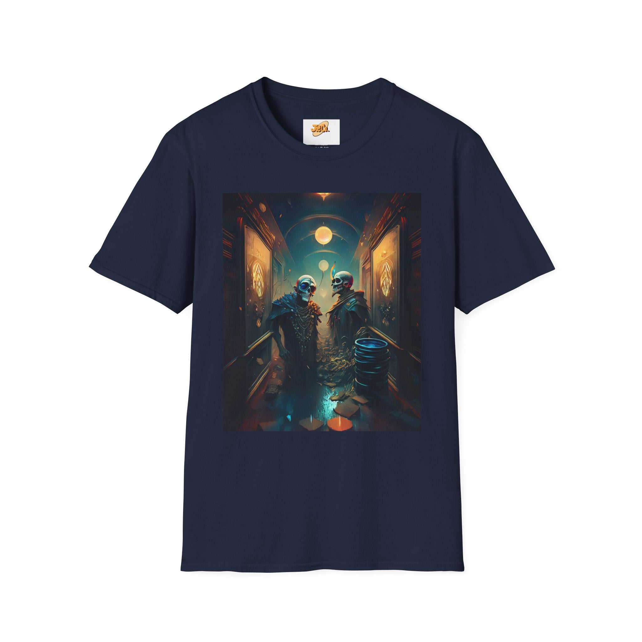 Cyberpunk Alley T-Shirt — Neon Futuristic Street Scene