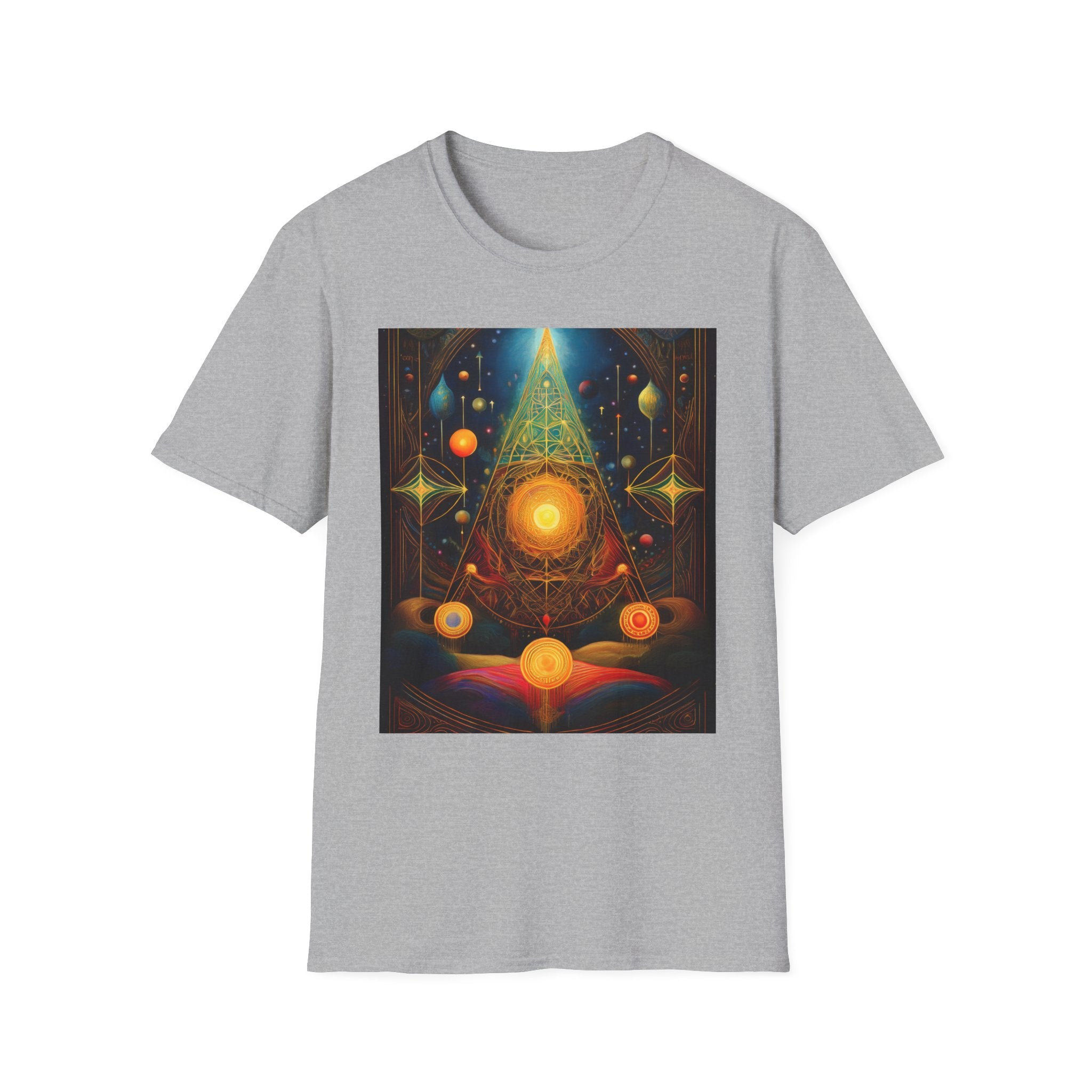 Mystic Sun Pyramid Graphic T-Shirt