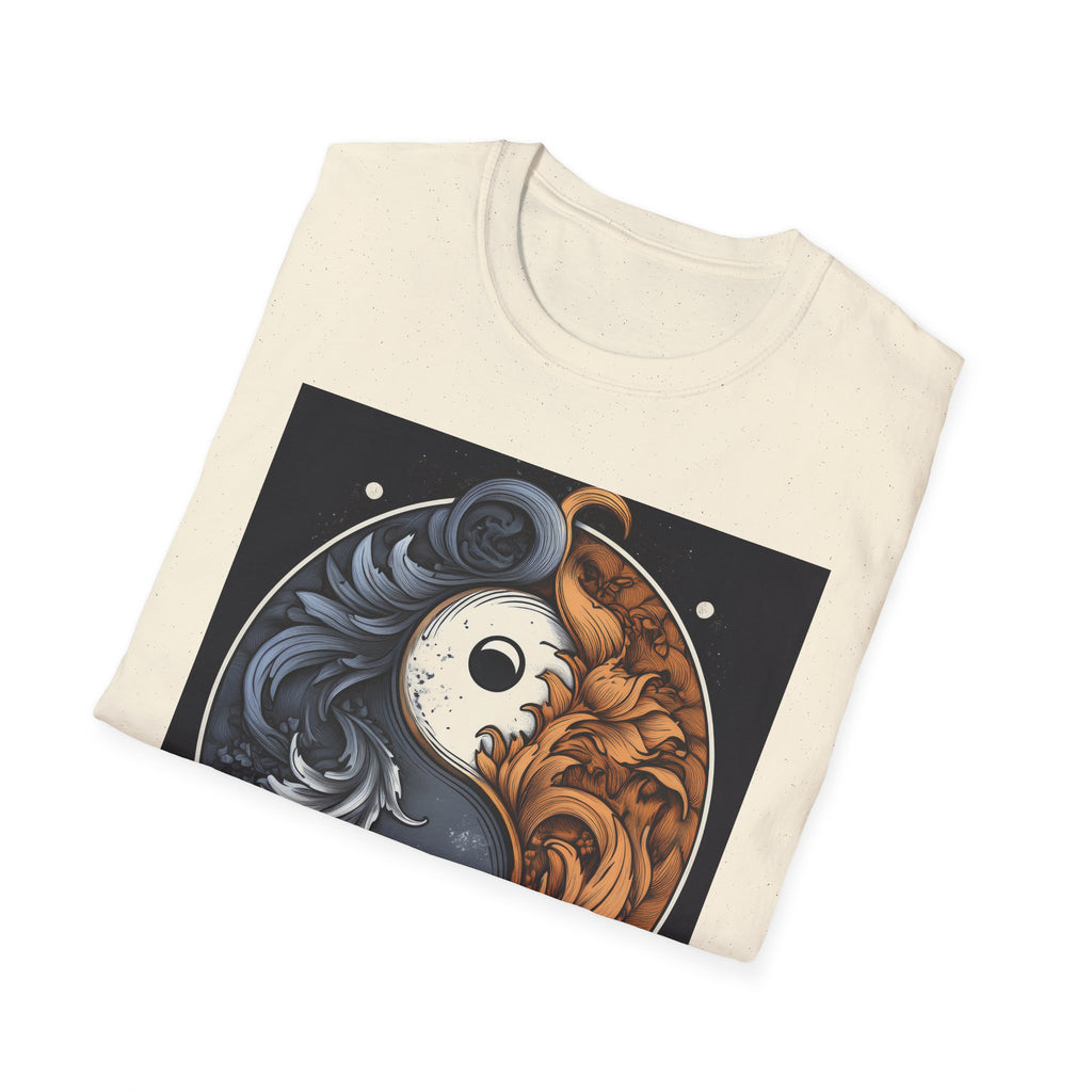 Yin Yang Dragon T-Shirt – Fire & Ice Balance Graphic Tee