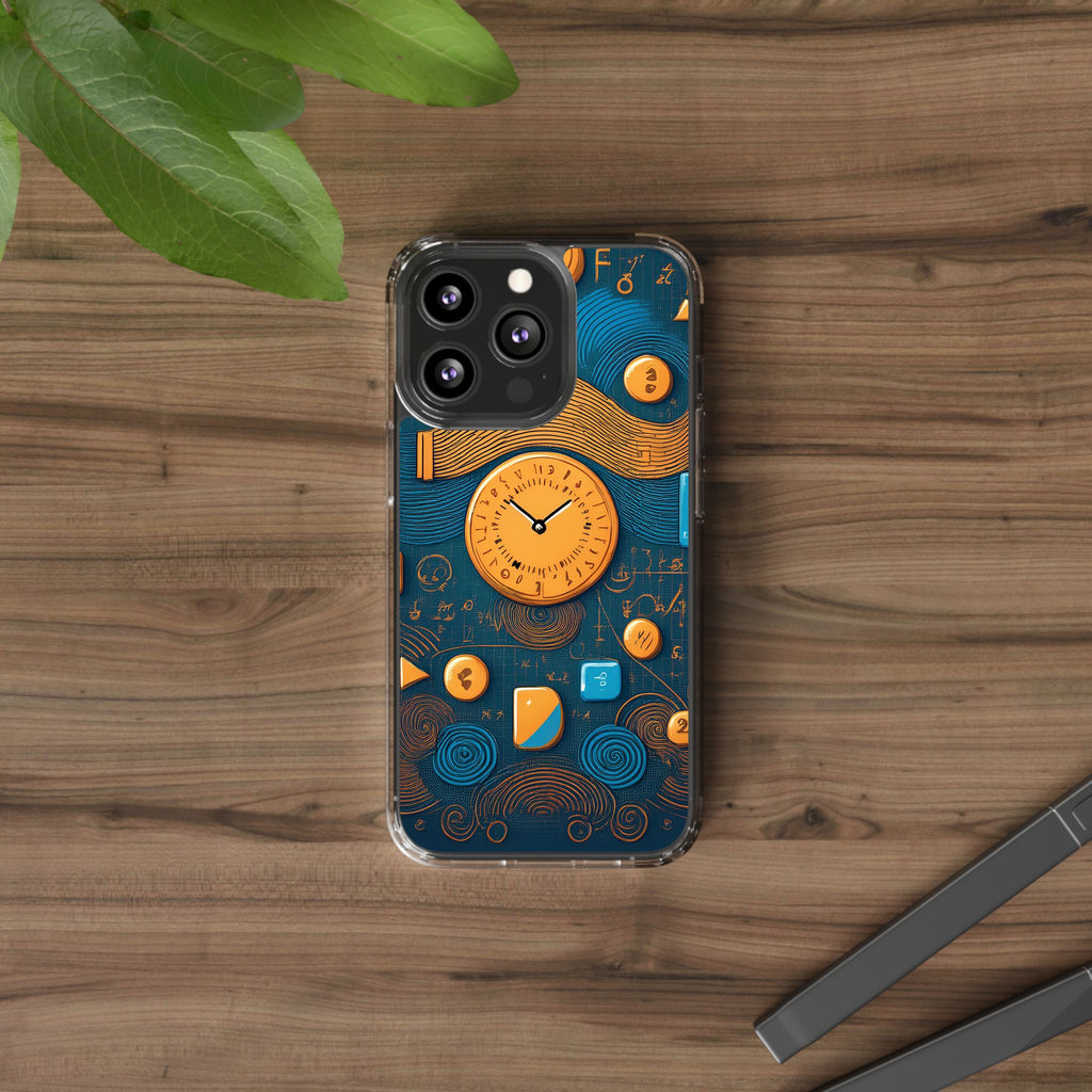 Clear Case — Abstract Clockwork Design Phone Case