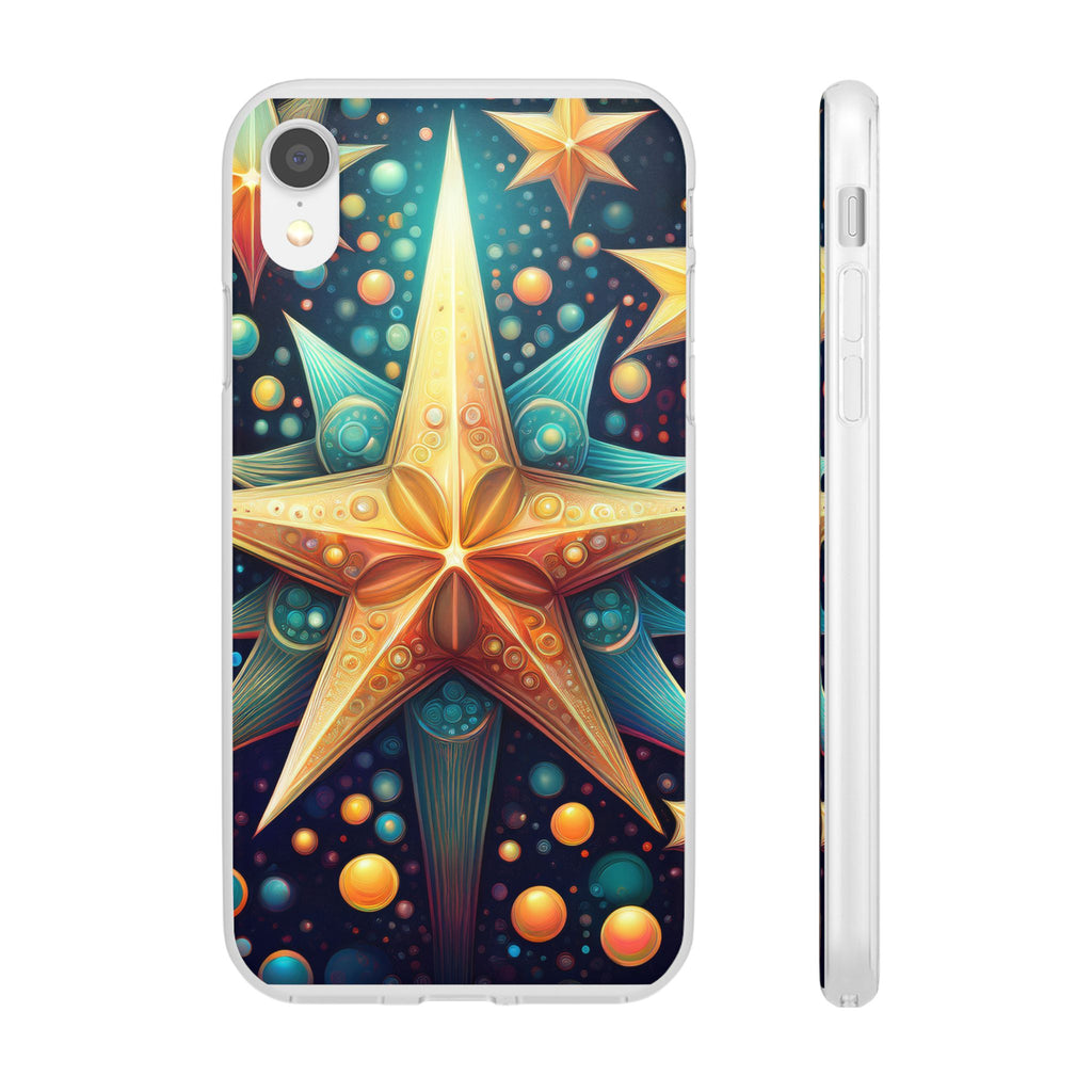 Starburst Galaxy Phone Case — Colorful Cosmic Star Design Flexible Case
