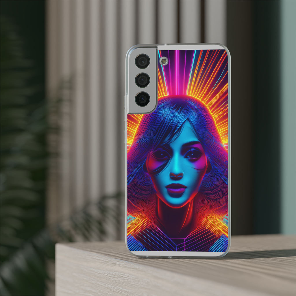 Phone Case — Neon Retro Portrait Mandala