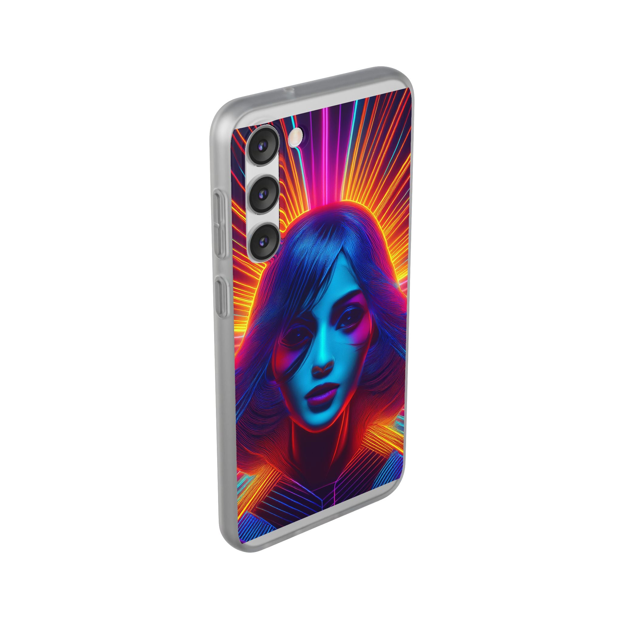 Phone Case — Neon Retro Portrait Mandala