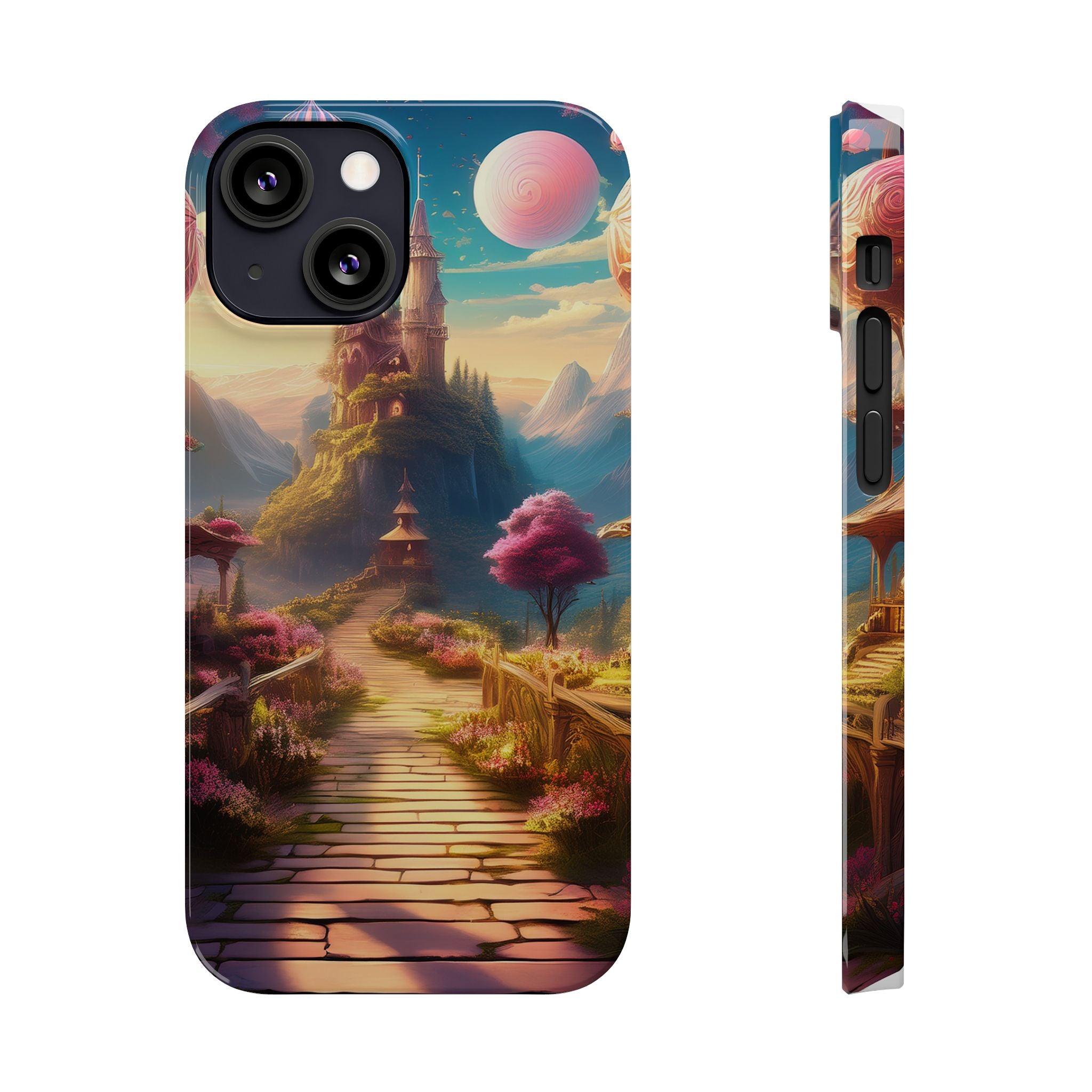 Slim Phone Case — Fantasy Castle Path Scenic iPhone Case