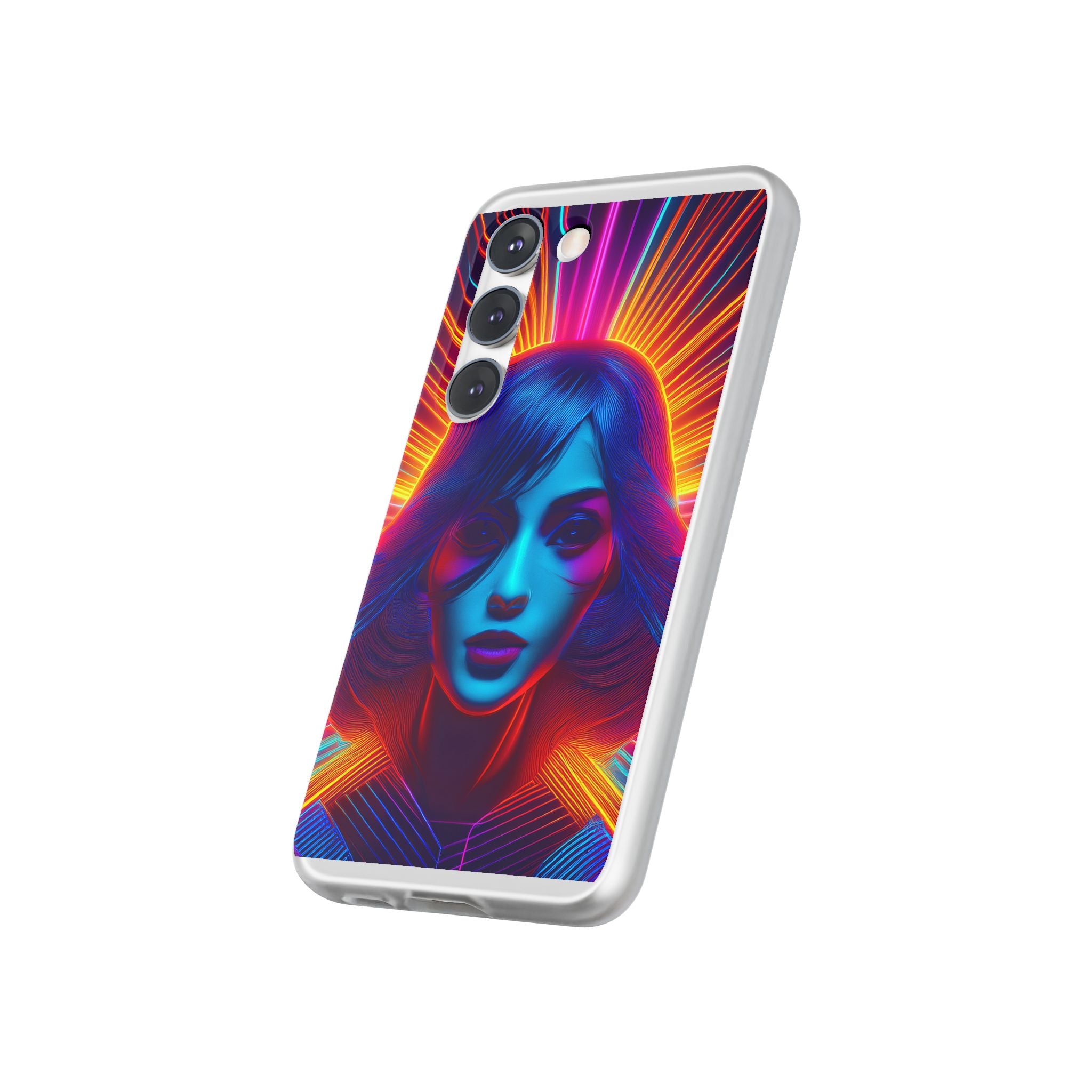 Phone Case — Neon Retro Portrait Mandala
