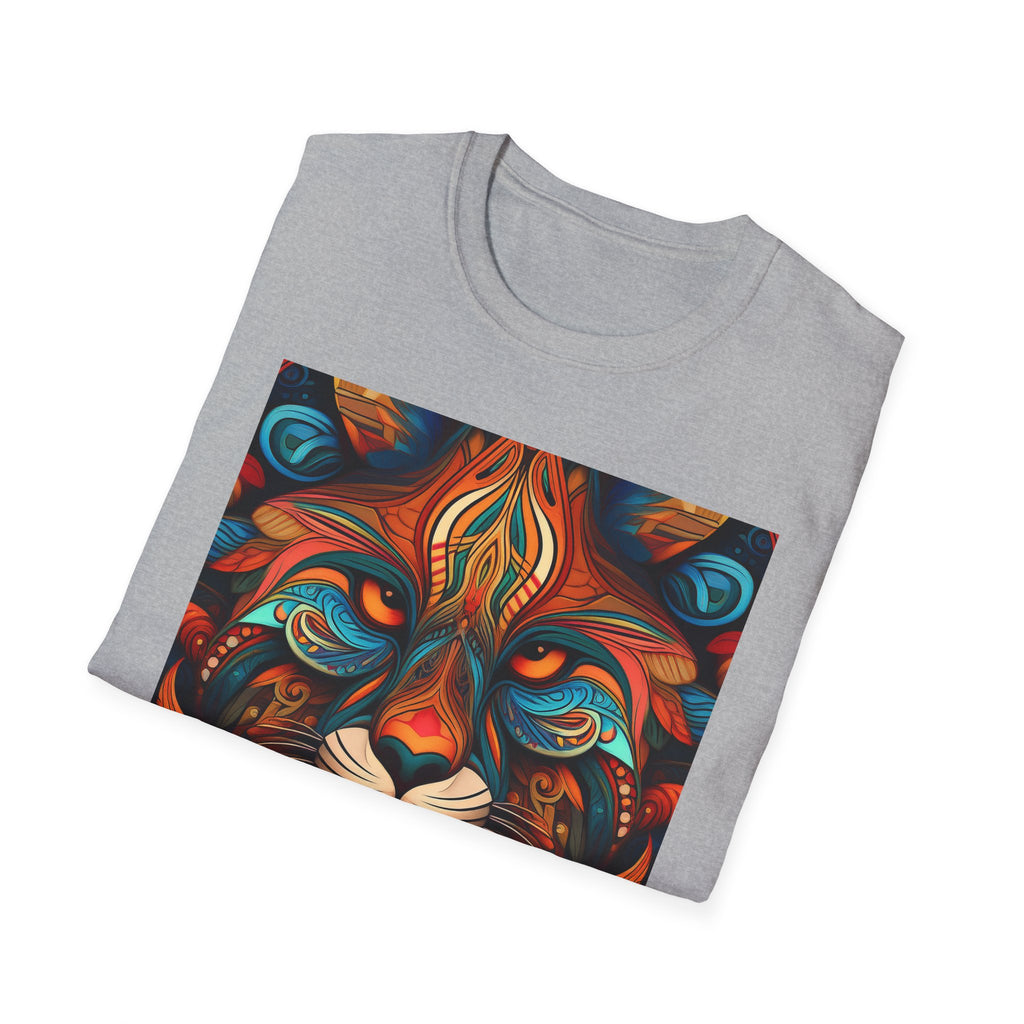 Lion Mandala T-Shirt — Colorful Psychedelic Lion Graphic Tee