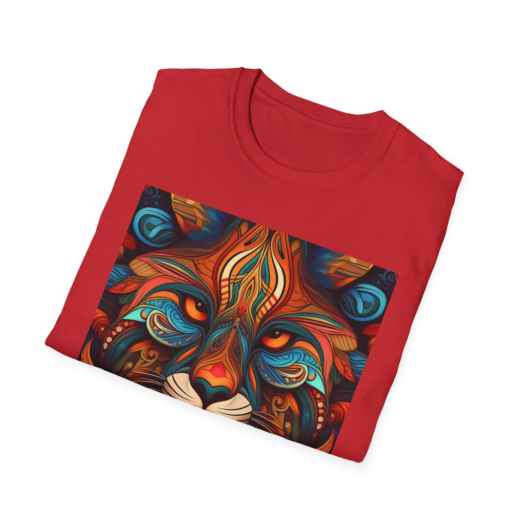 Lion Mandala T-Shirt — Colorful Psychedelic Lion Graphic Tee