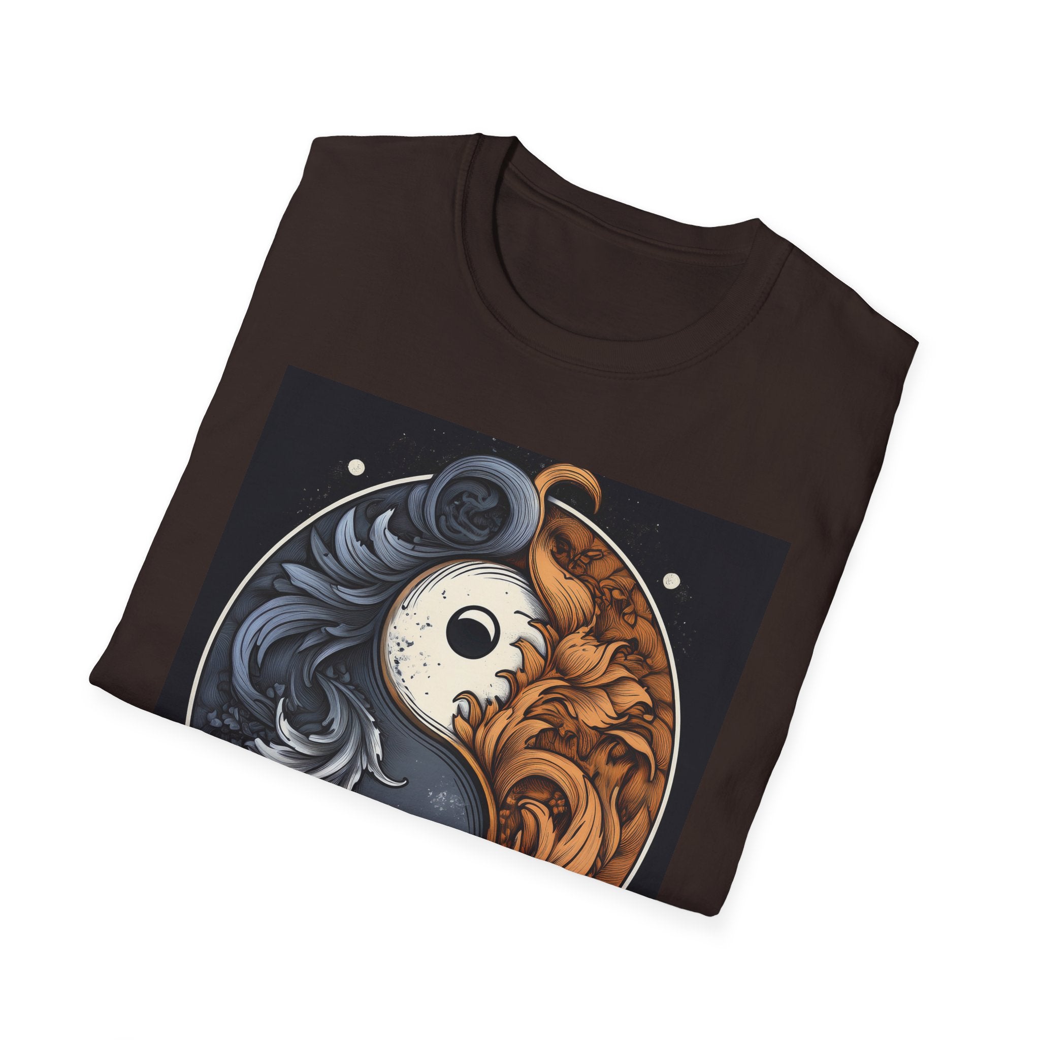 Yin Yang Dragon T-Shirt – Fire & Ice Balance Graphic Tee