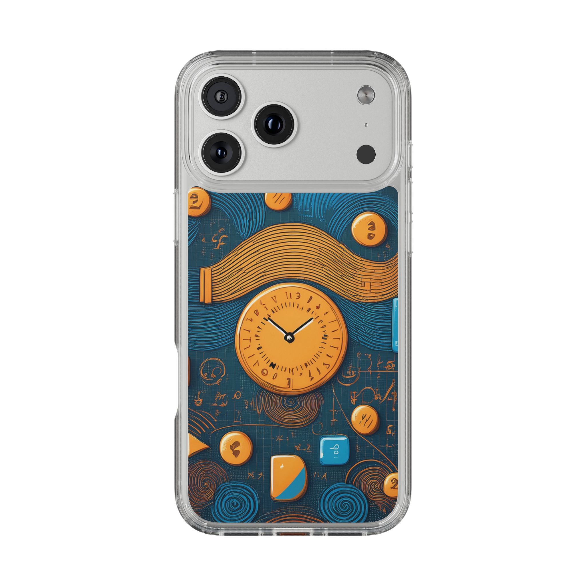 Clear Case — Abstract Clockwork Design Phone Case