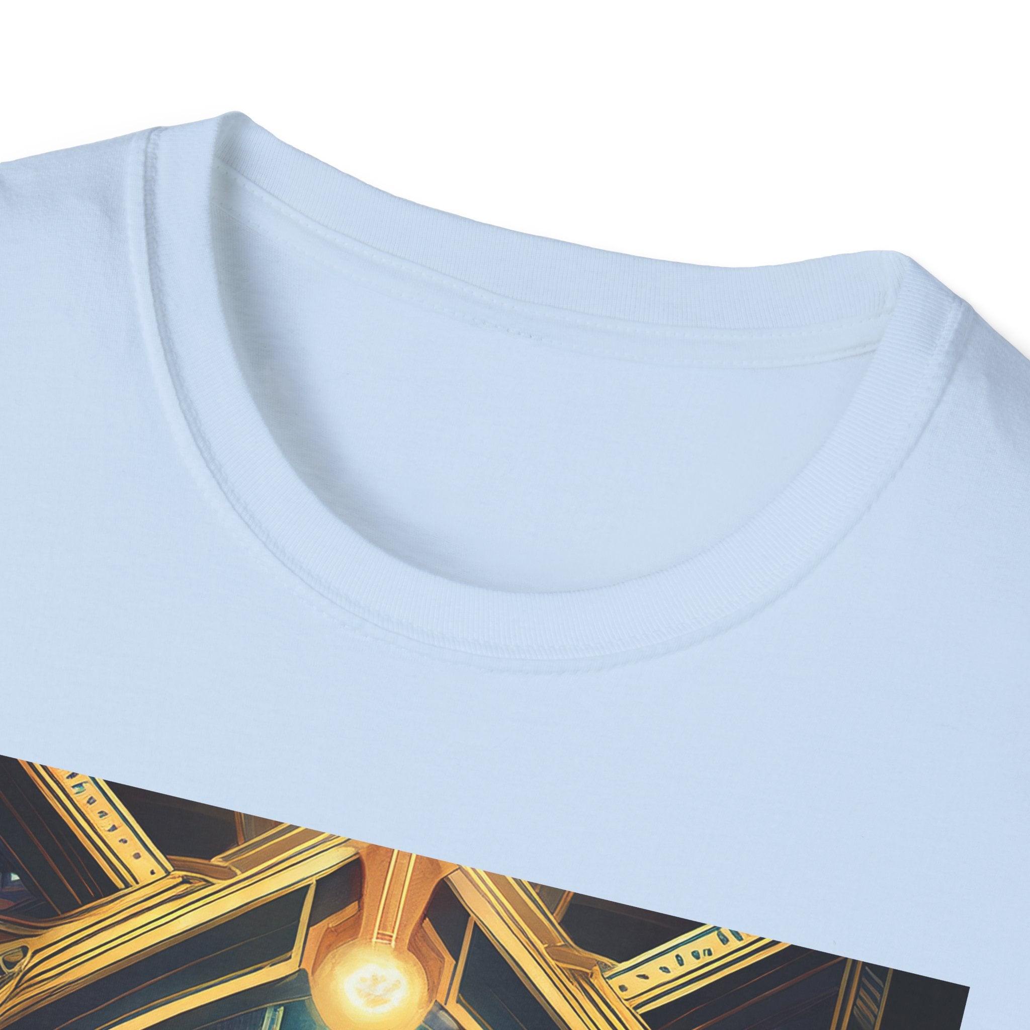 Mystic Observatory Art Tee — Cosmic Circle Gathering Graphic T-Shirt