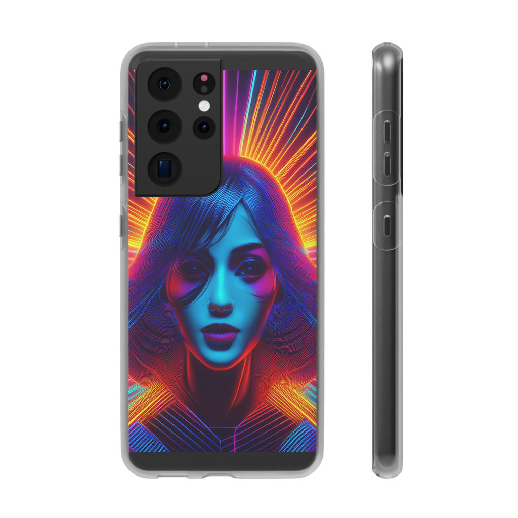 Phone Case — Neon Retro Portrait Mandala