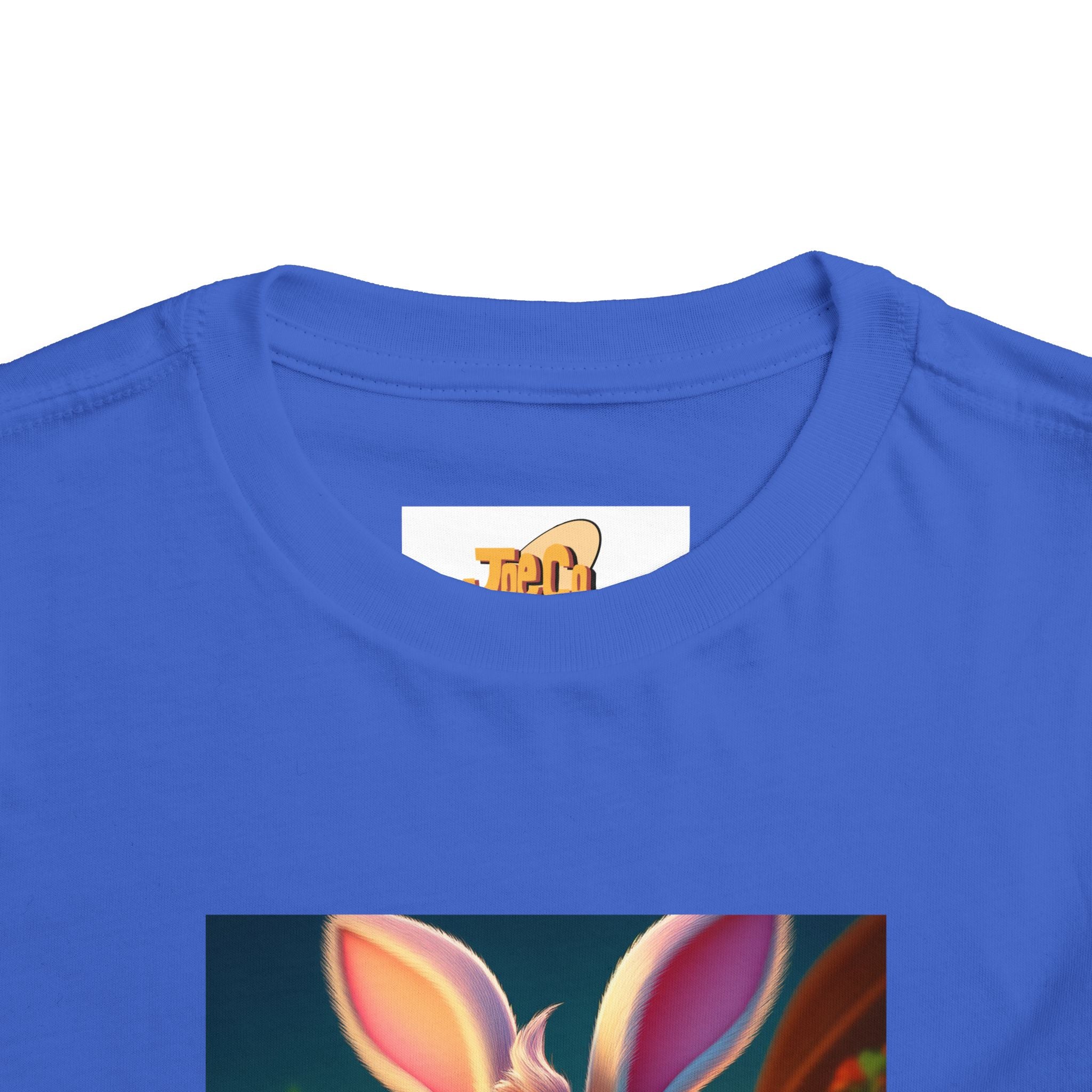 Easter Bunny Toddler Tee — Cute Bunny with Eggs Graphic Shirt