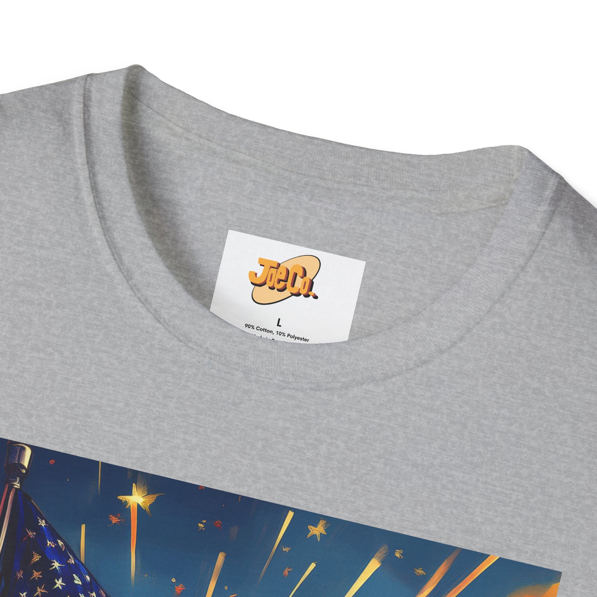 American Flag Sunrise T-Shirt — Patriotic USA Sunset Graphic Tee