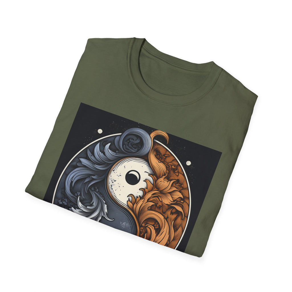 Yin Yang Dragon T-Shirt – Fire & Ice Balance Graphic Tee