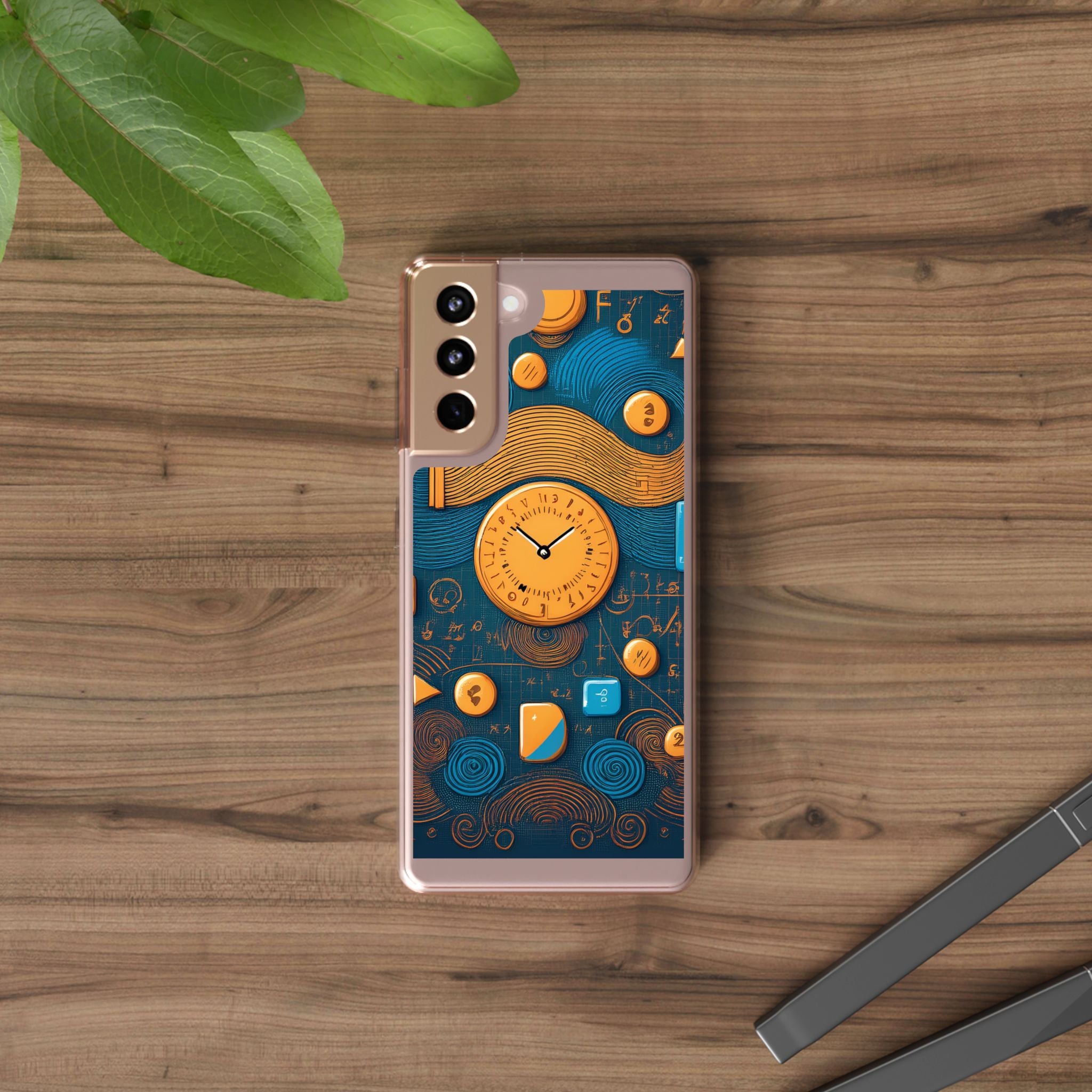 Clear Case — Abstract Clockwork Design Phone Case