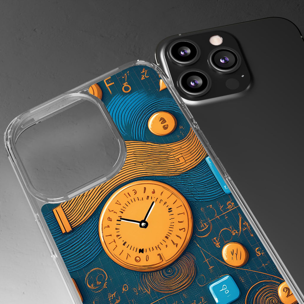 Clear Case — Abstract Clockwork Design Phone Case