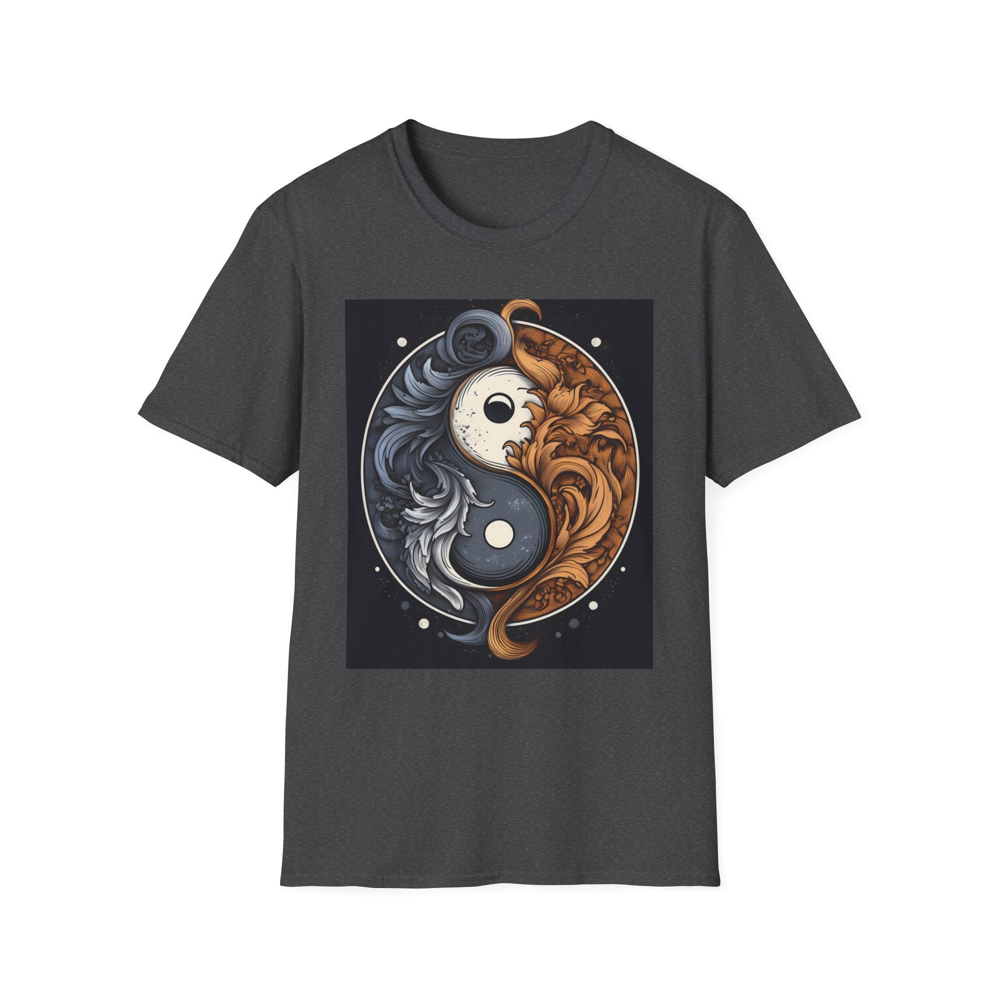 Yin Yang Dragon T-Shirt – Fire & Ice Balance Graphic Tee