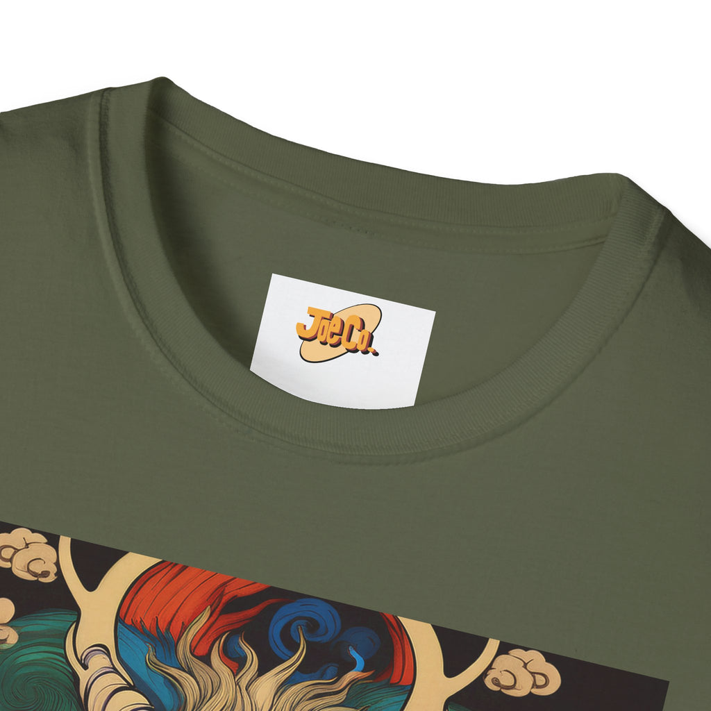 Dragon Koi Fusion T-Shirt — Vibrant Asian Mythical Dragon & Koi Art Tee
