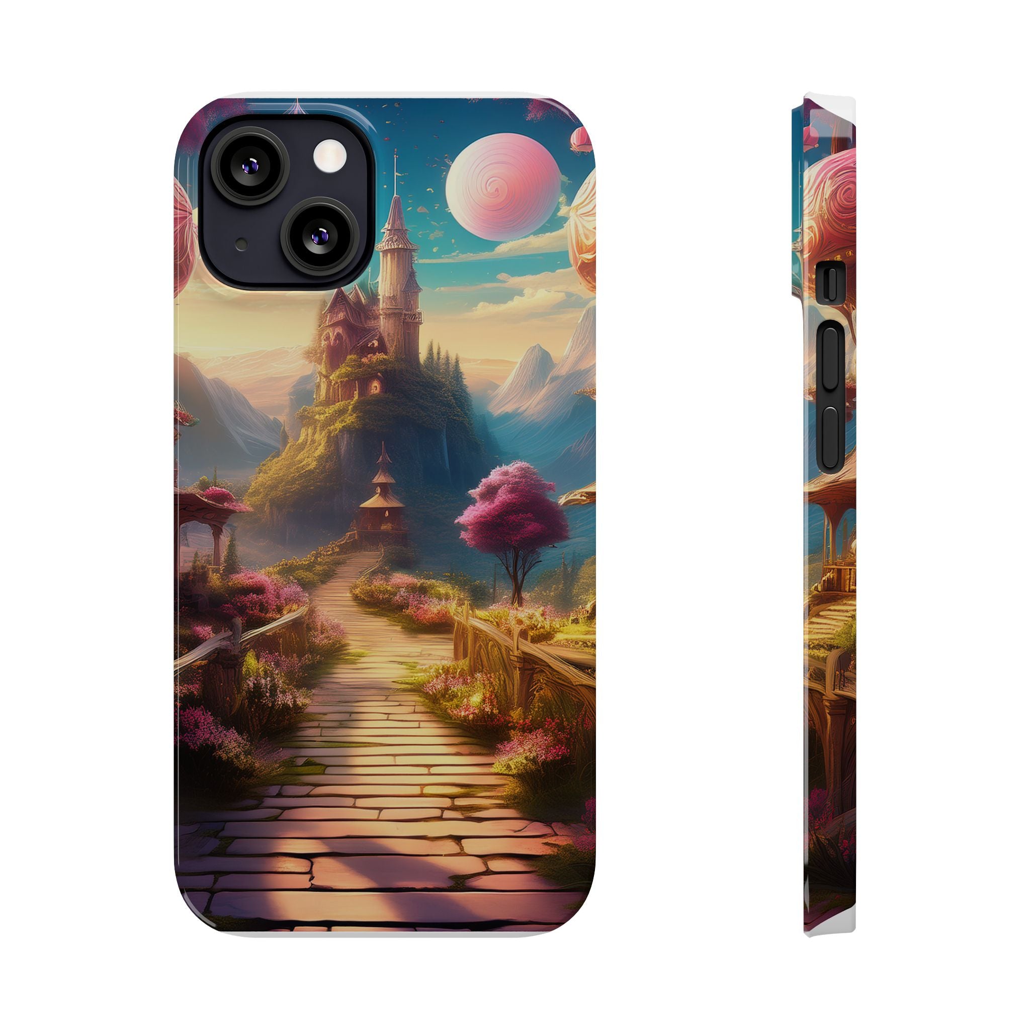 Slim Phone Case — Fantasy Castle Path Scenic iPhone Case
