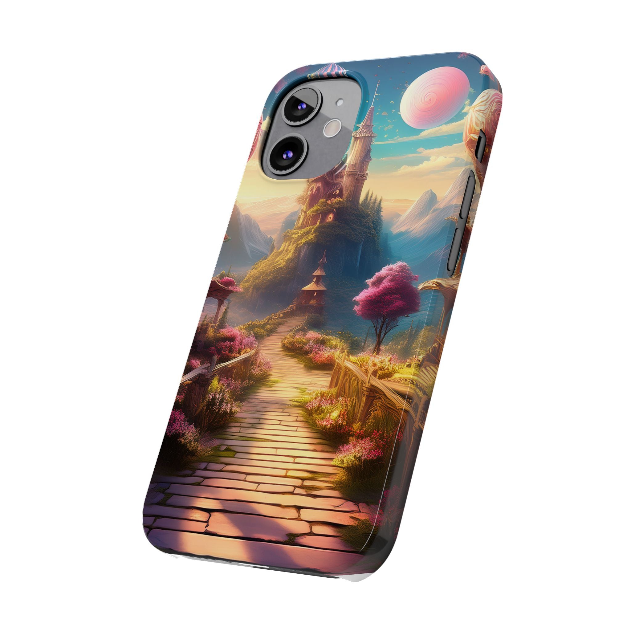 Slim Phone Case — Fantasy Castle Path Scenic iPhone Case
