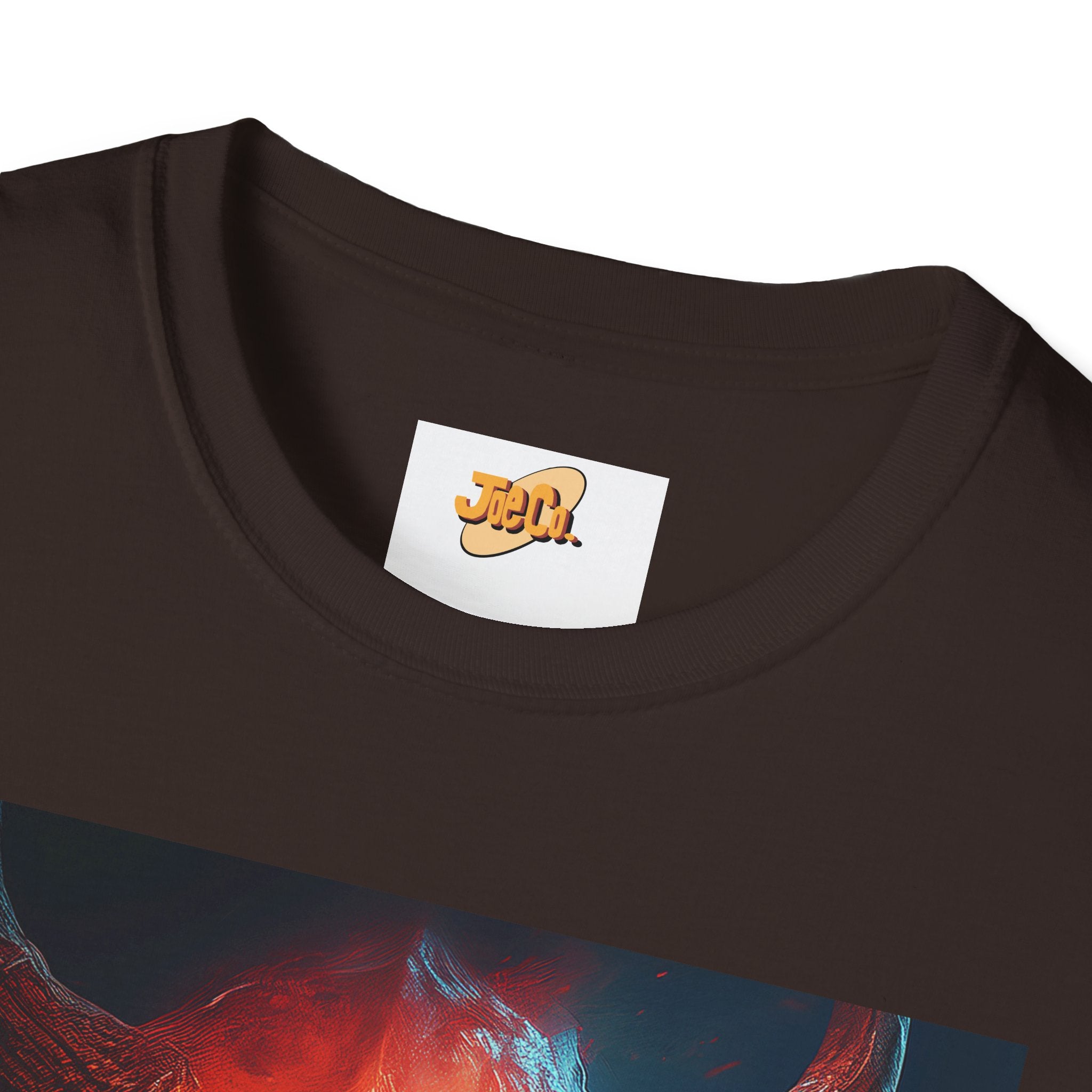 Demon Skull T-Shirt — Fiery Horned Demon Graphic Tee