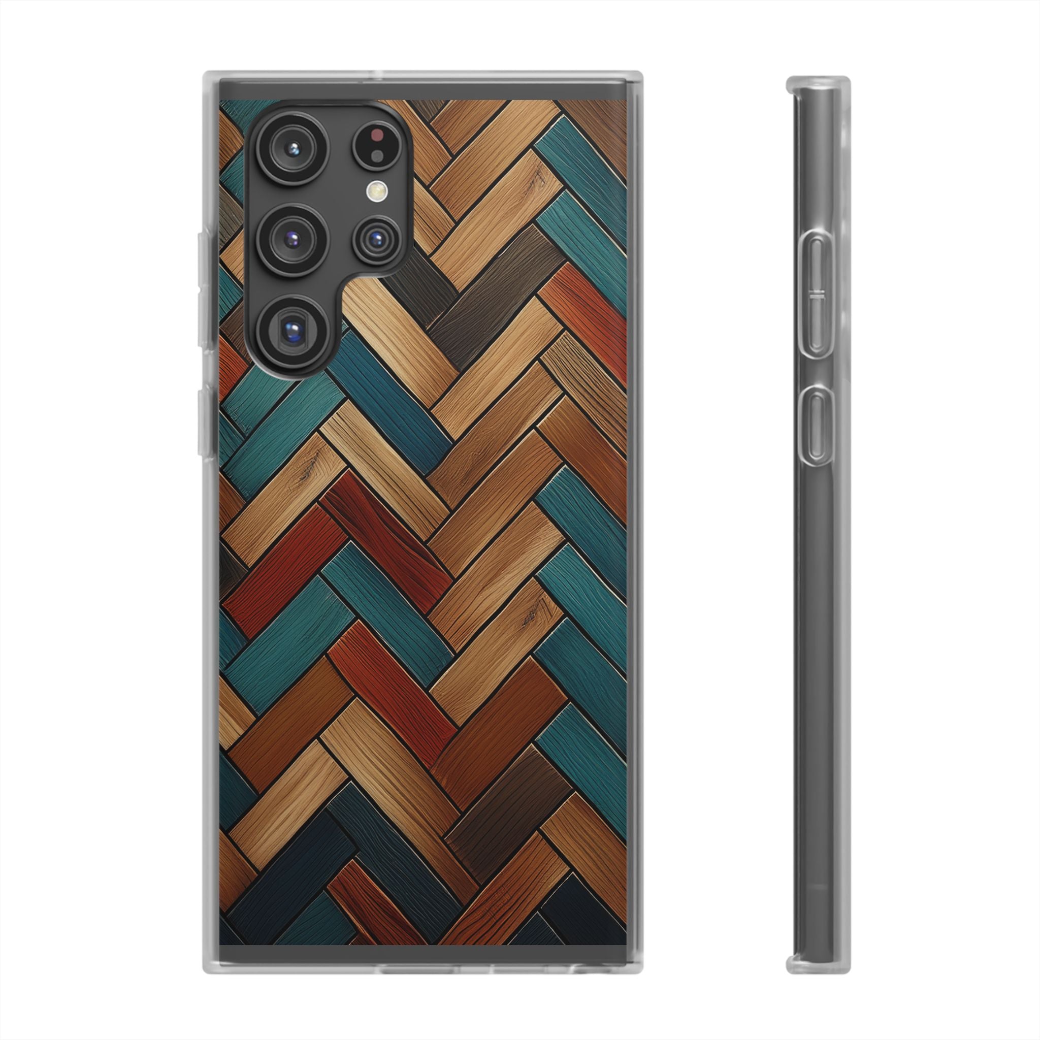 Herringbone Wood Pattern Flexi Phone Case