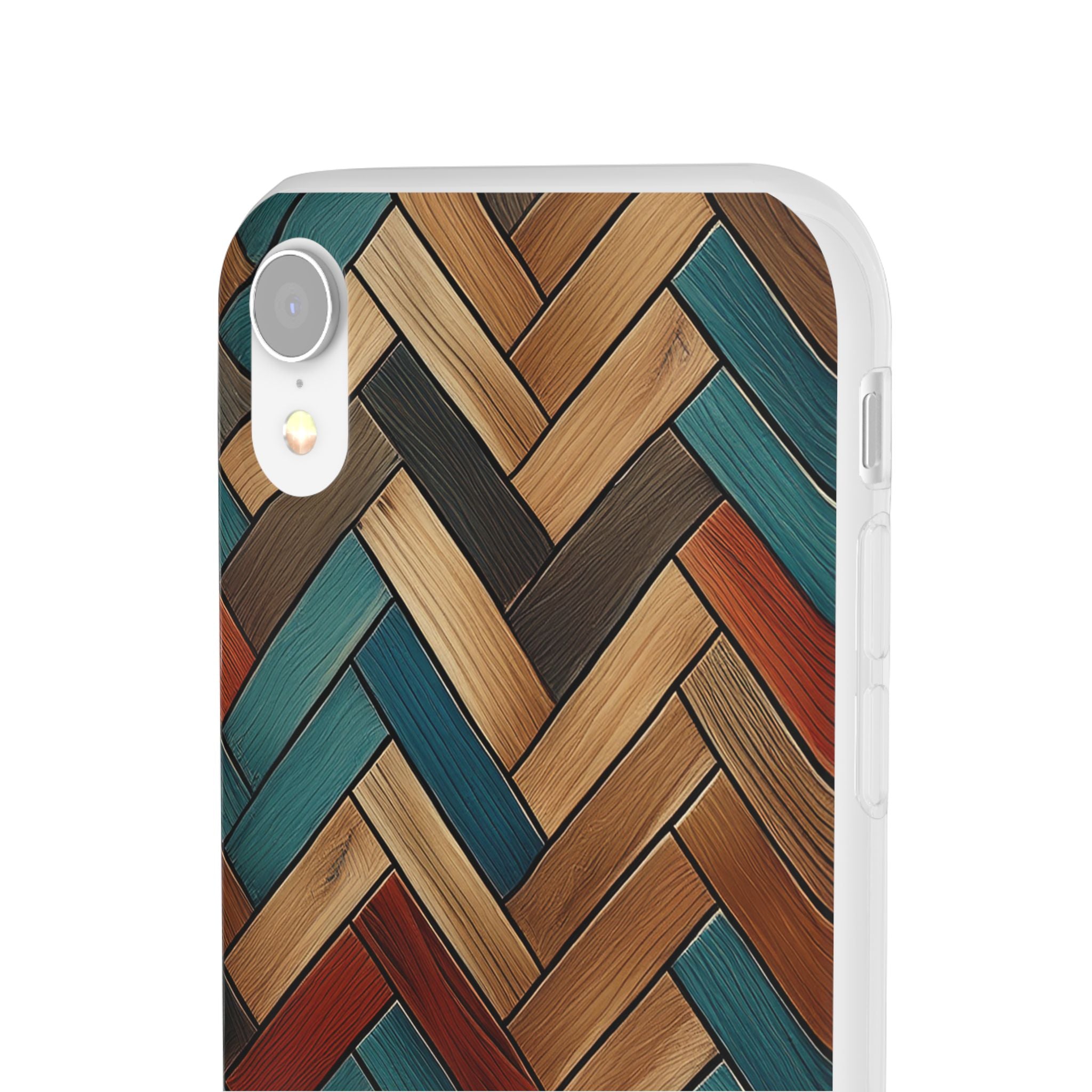 Herringbone Wood Pattern Flexi Phone Case