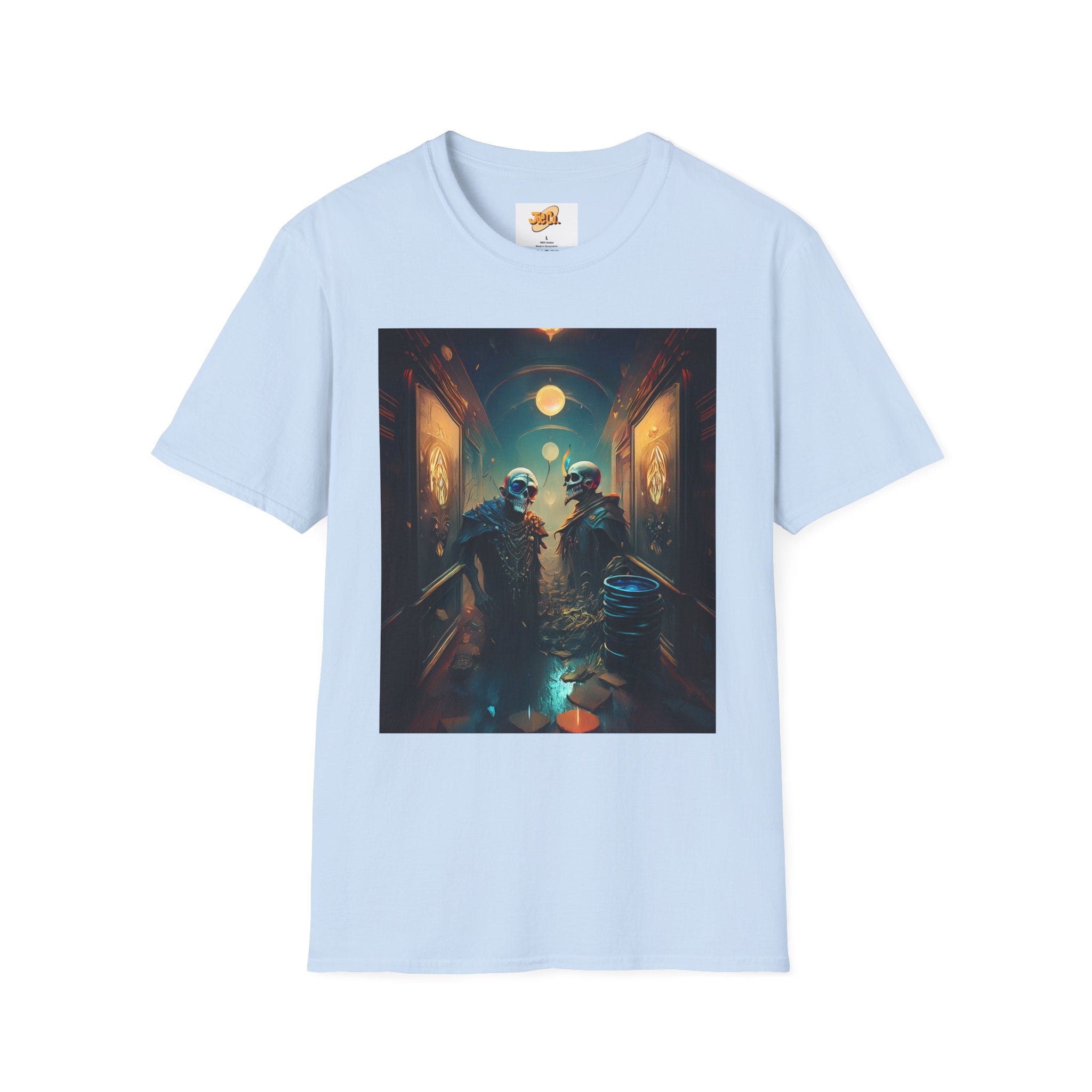 Cyberpunk Alley T-Shirt — Neon Futuristic Street Scene