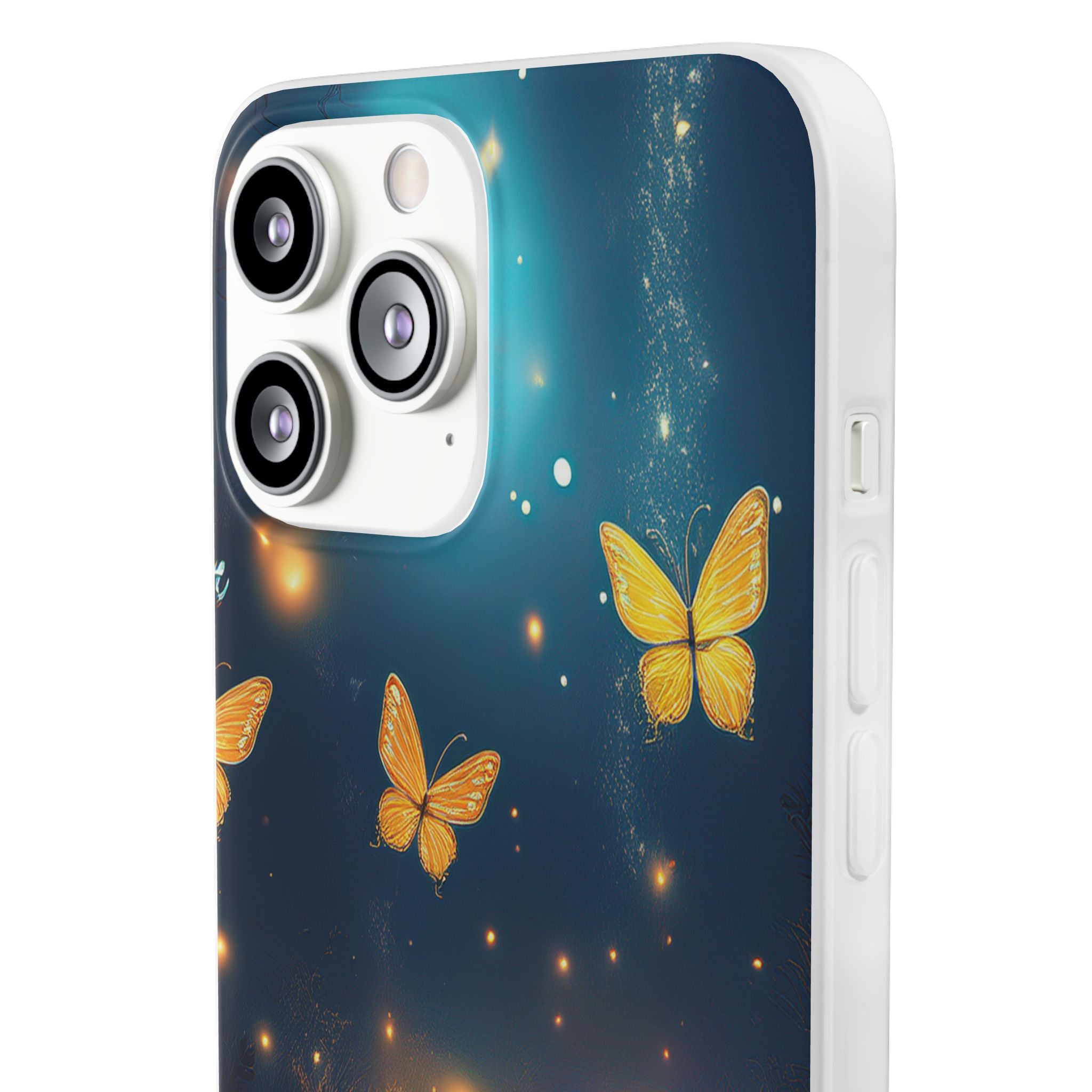 Butterfly Night Sky Phone Case – Glowing Firefly Fantasy for iPhone