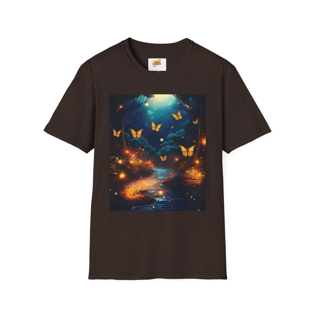 Butterfly Night T-Shirt — Enchanted Forest Glow Tee